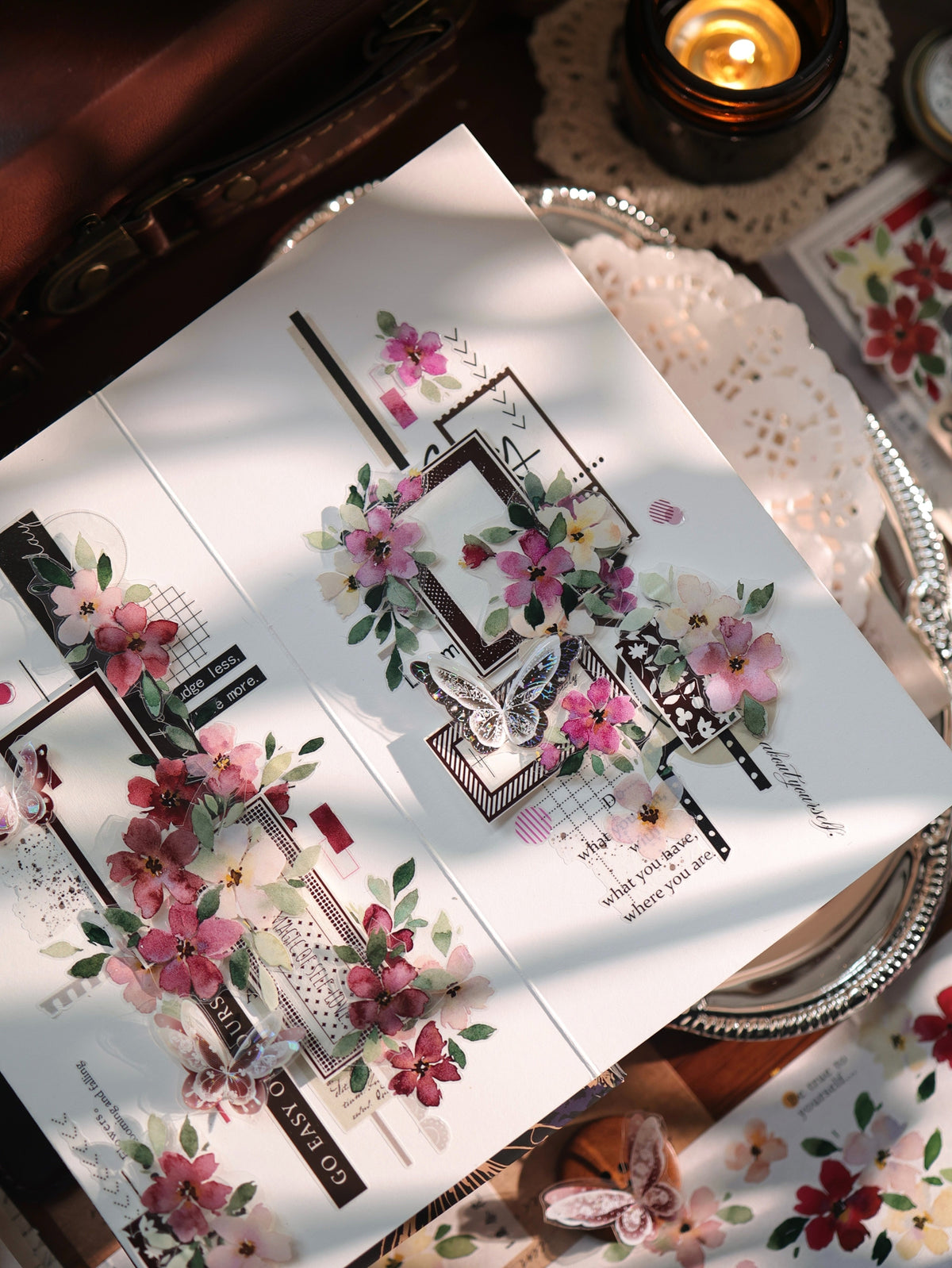 YiEr Vol18【Monet's Garden】Pre-cut Orginal Design Little Follower Washi Tape and PET Stickers