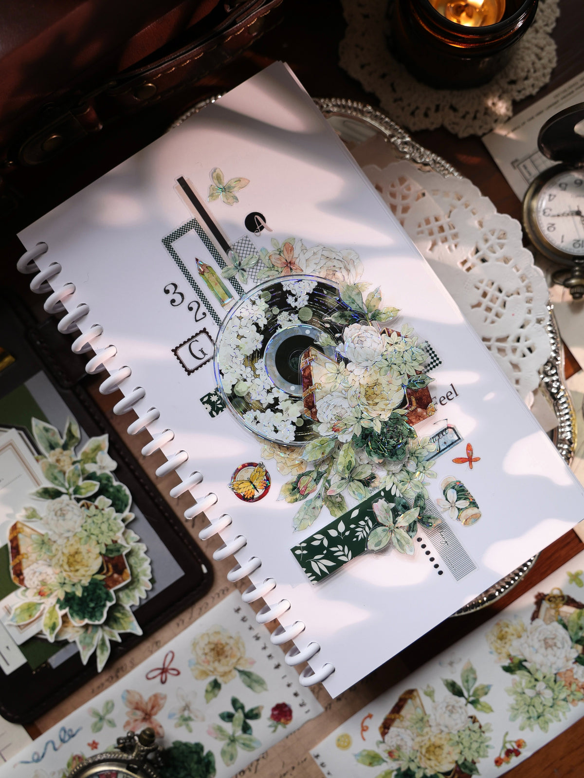 YiEr Vol18【Flower Box】Pre-cut Orginal Design Follower Washi Tape and PET Stickers