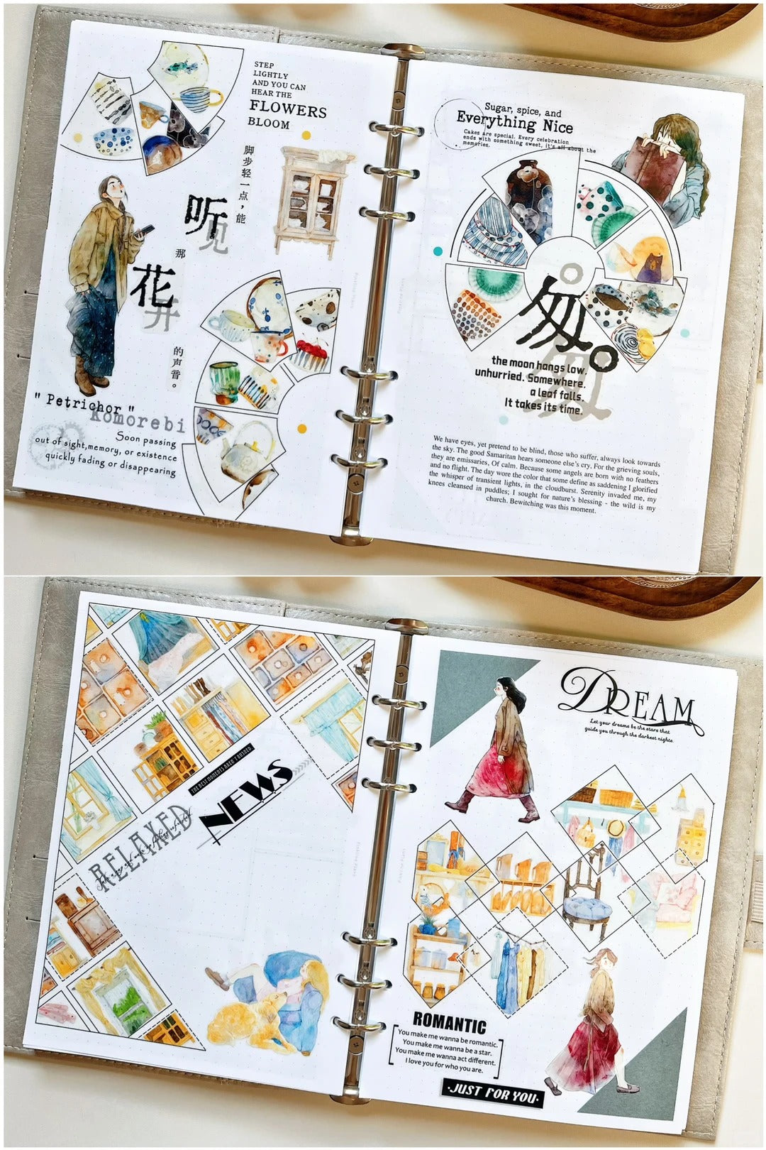 DingDing Seahorse Washi Tape Set-3 Rolls(44+N01+N03) Washi/PET Tape Stickers,Original Designs,Fashion Characters Figures for Scrapbooks Supplies,Journaling,Junk Journal,Bullet Journals,Planners