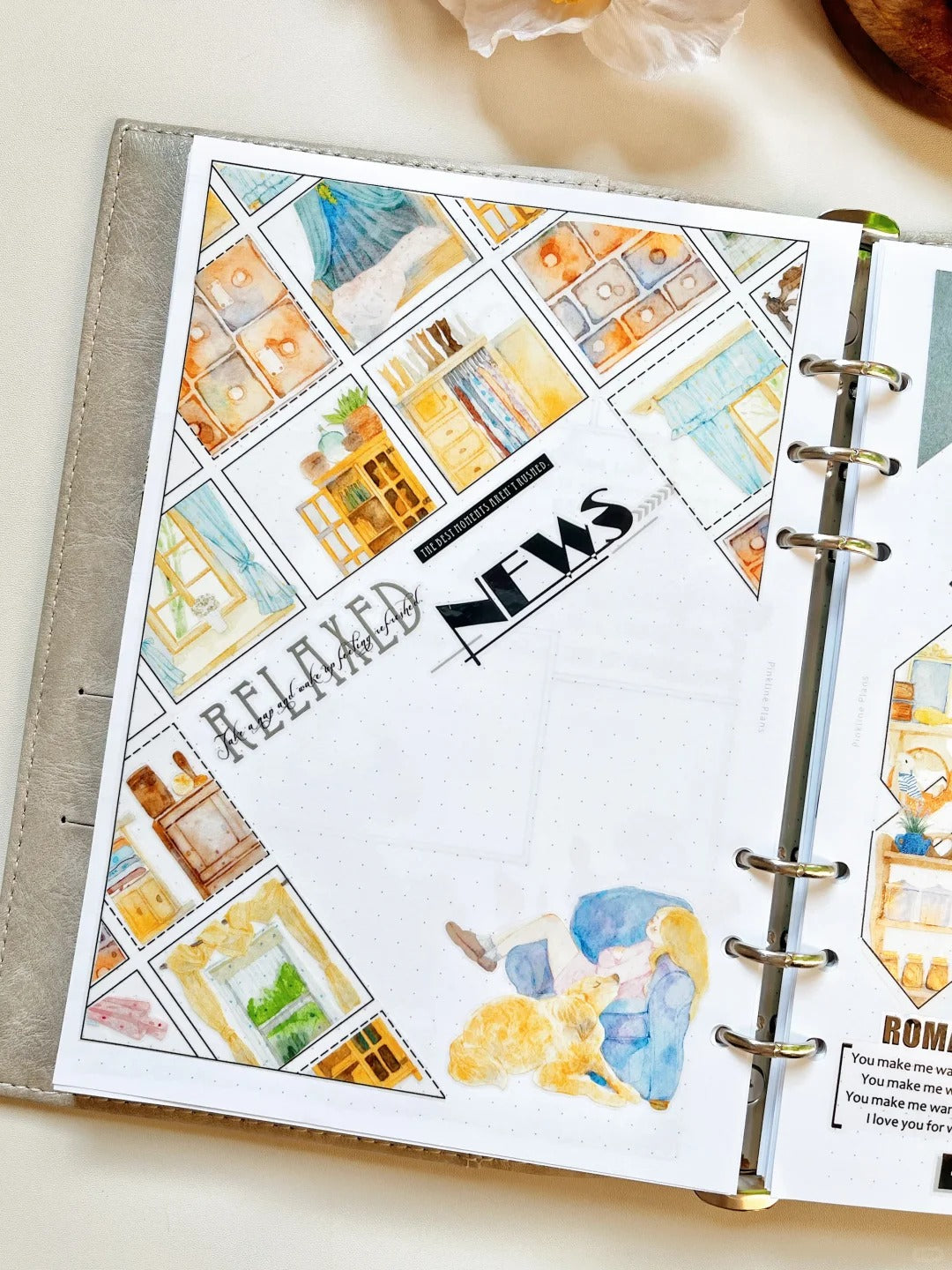 DingDing Seahorse Washi Tape Set-3 Rolls(44+N01+N03) Washi/PET Tape Stickers,Original Designs,Fashion Characters Figures for Scrapbooks Supplies,Journaling,Junk Journal,Bullet Journals,Planners