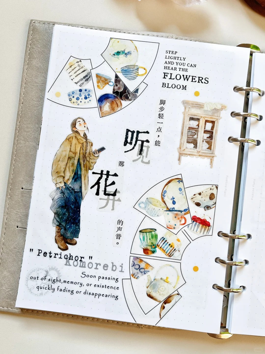 DingDing Seahorse Washi Tape Set-3 Rolls(44+N01+N03) Washi/PET Tape Stickers,Original Designs,Fashion Characters Figures for Scrapbooks Supplies,Journaling,Junk Journal,Bullet Journals,Planners
