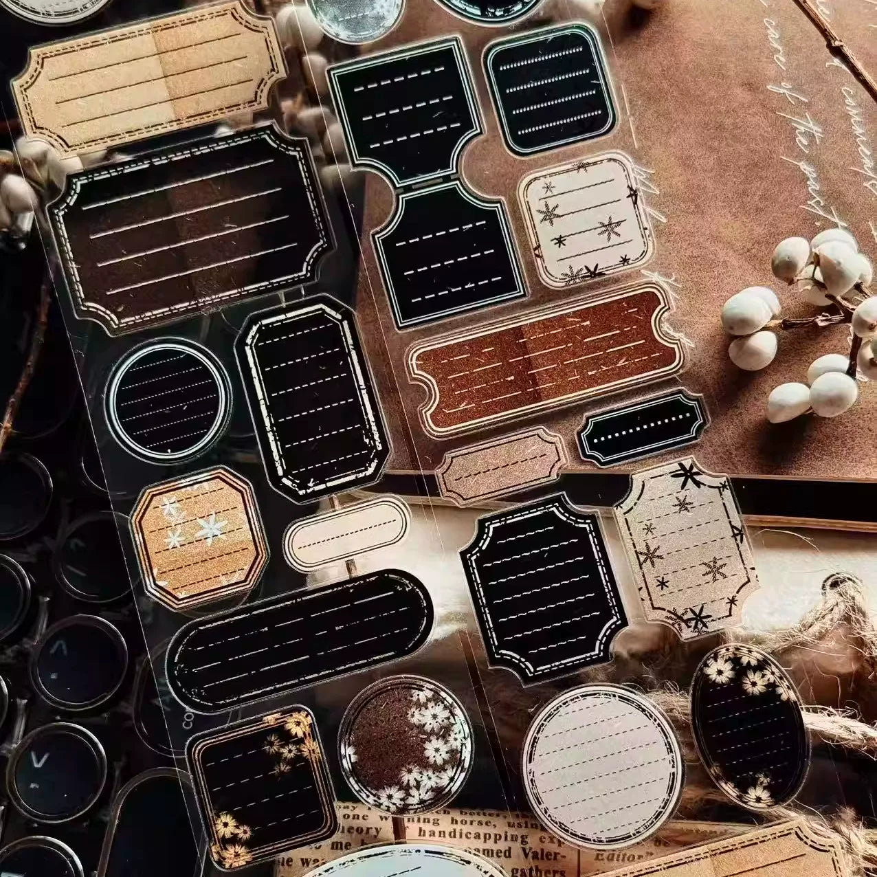 Linlanxi Vol13【Retro Sticky Notes】Original Design Retro Kiss-cut Note Washi Pet Tape