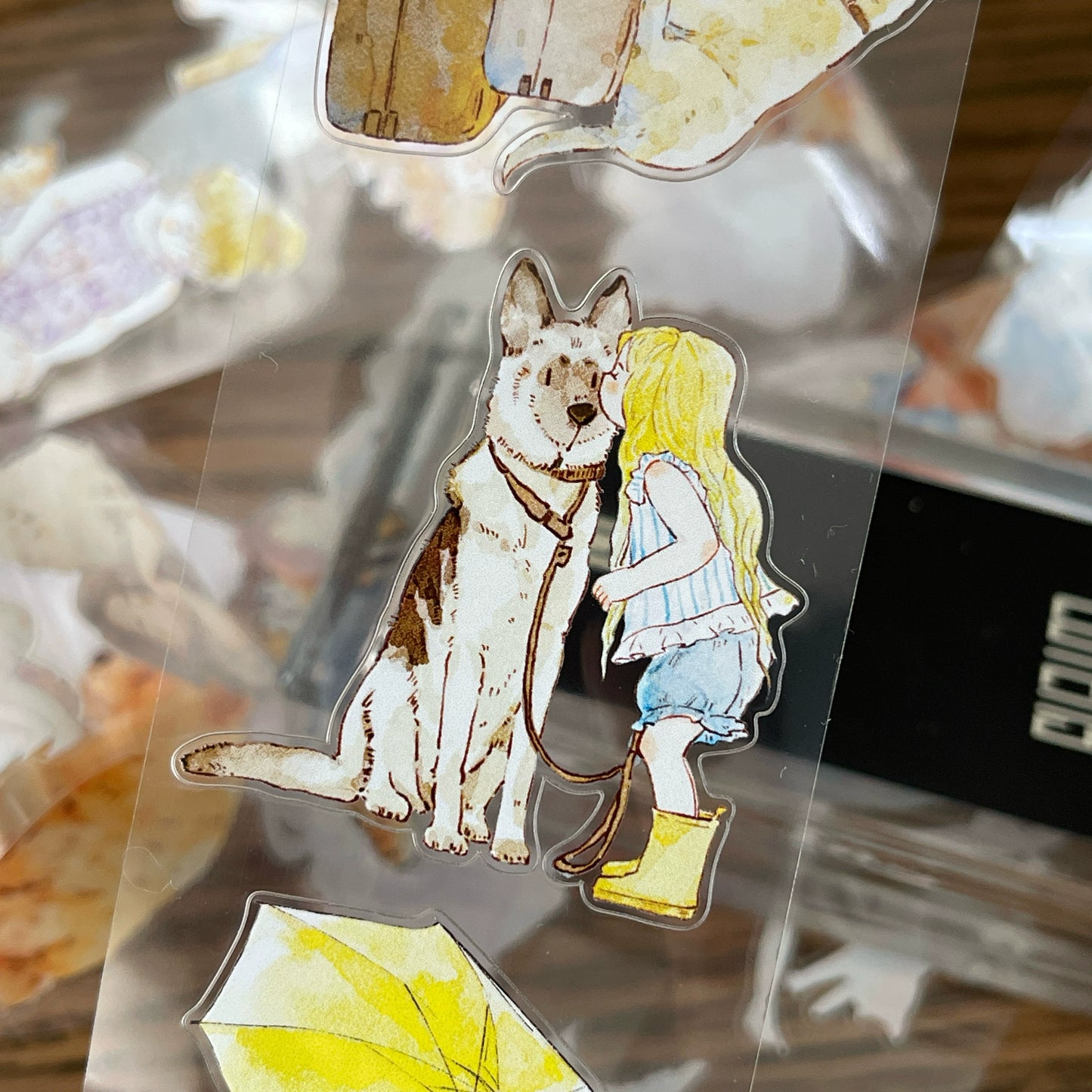 Seahorse Forest Vol7【A42#Best Buddy】Original Design Pre-Cut Kawaii Washi/PET Tape Stickers,for Scrapbook Supplies,Journaling,Junk Journal,Bullet Journal,Planner StickersDing Ding