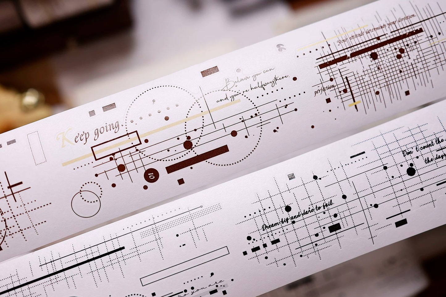 XiaoBaiJia Salt Series【Shadow Serenade】Pre-cut Orginal Design Washi/Pet Tape Light Retro Stickers