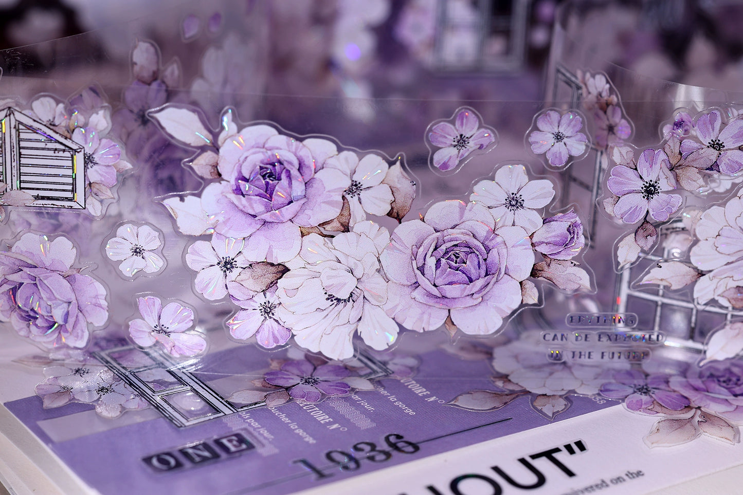 XiaoBaiJia【Sparse Shadows】Light Retro Orginal Design Washi Pet Tape Landscape Stickers