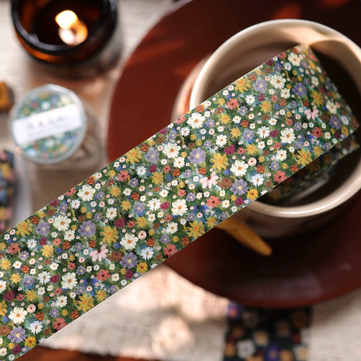 YiEr Vol17【Vintage Original Floral Pattern】Floral Washi Tape and PET Stickers
