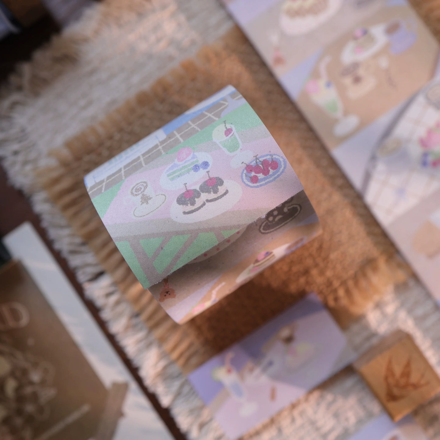 YiEr Vol8【Afternoon Snack】Salt Series Pre-cut Orginal Design Tear-off Notes Roll Washi Pet Tape