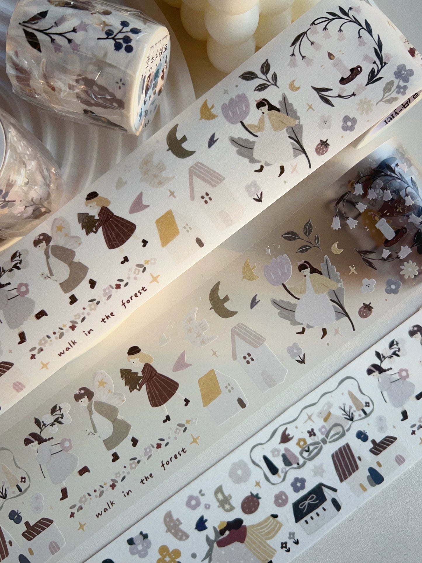 YiEr Minimalist Style Vol3【Field Afternoon Tea】Light Retro Orginal Design Washi Pet Tape Landscape Stickers