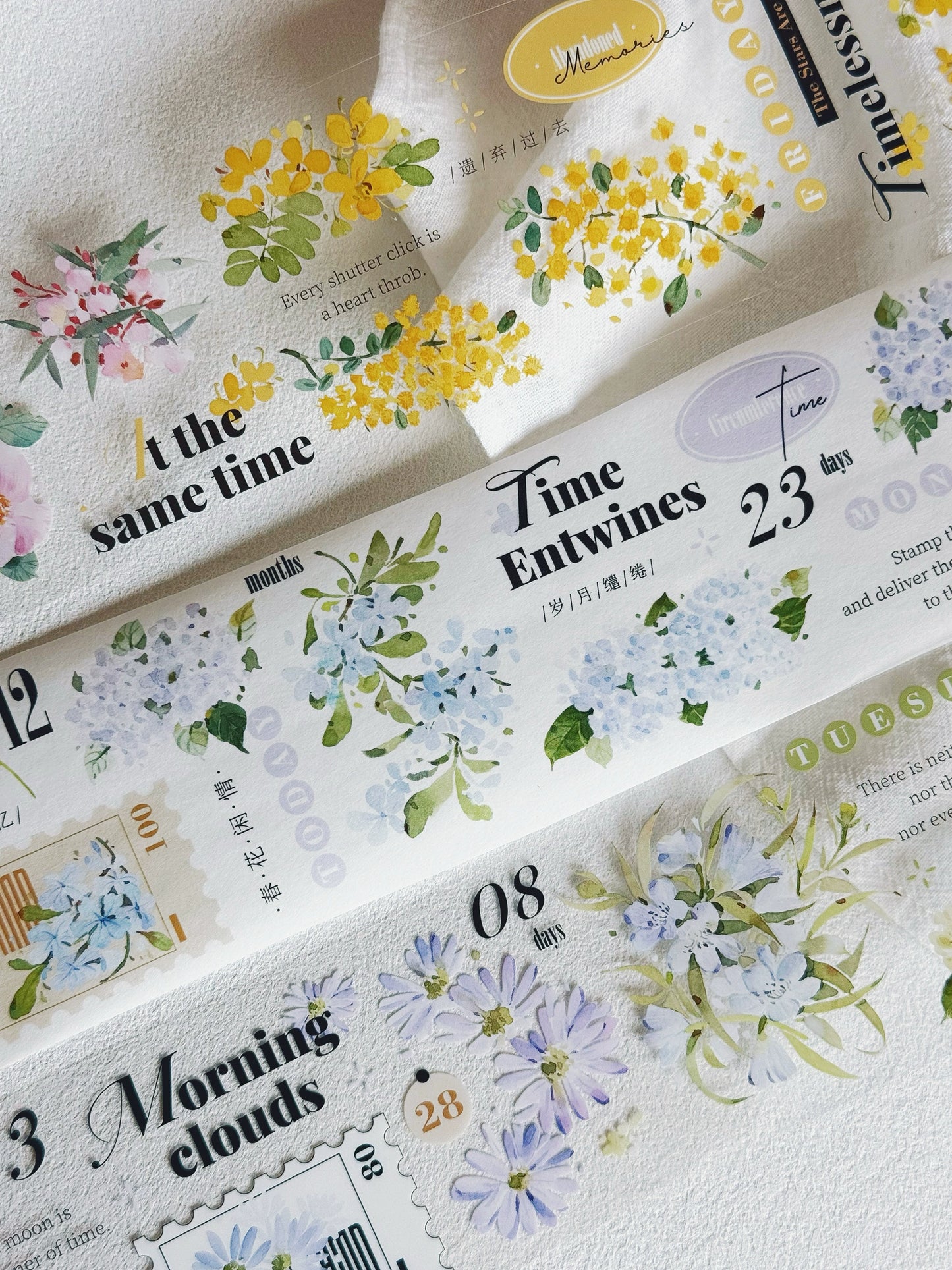 XiYue【Spring Day】Original Design Washi/PET Tape Stickers