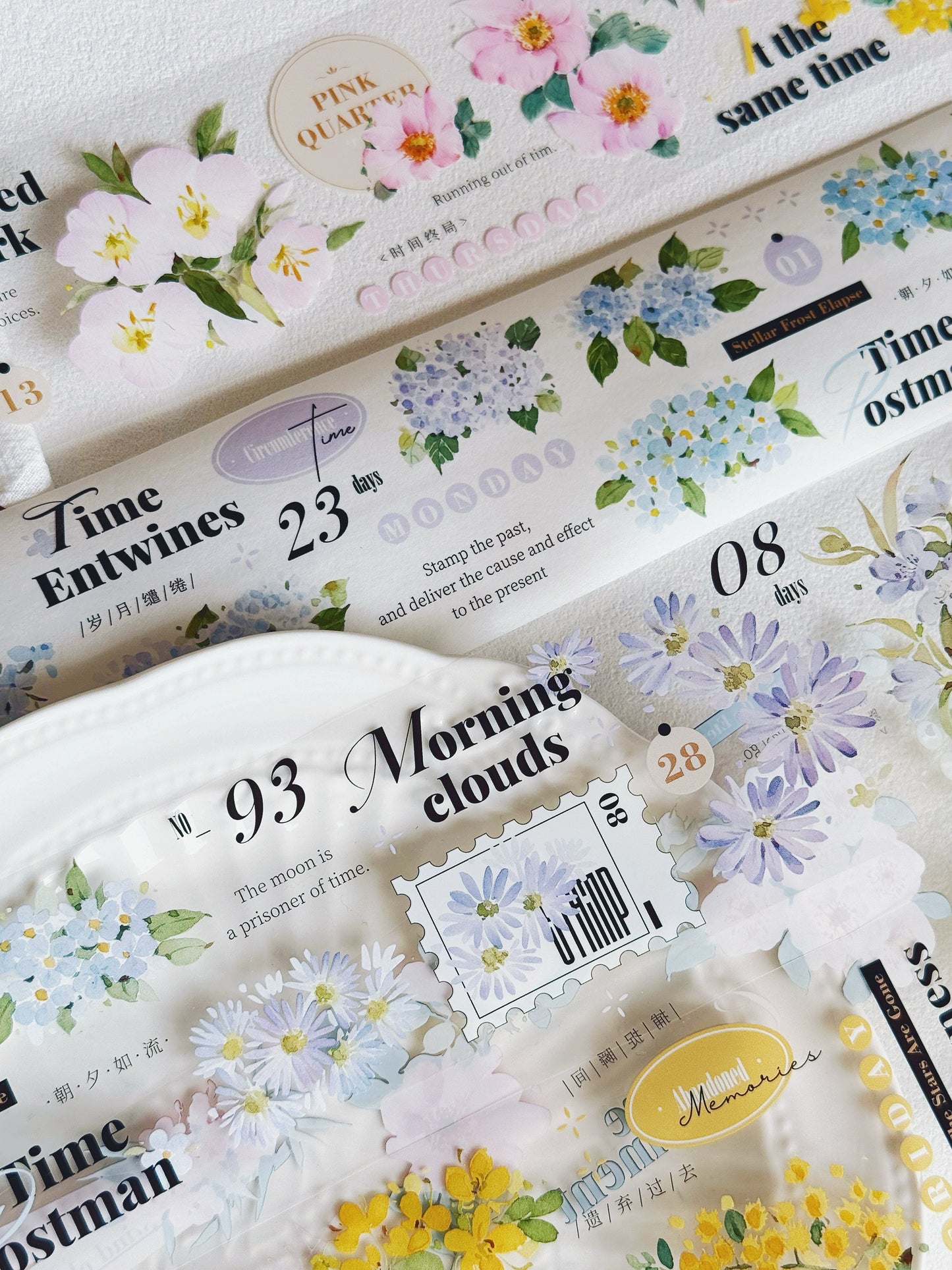 XiYue【Spring Day】Original Design Washi/PET Tape Stickers