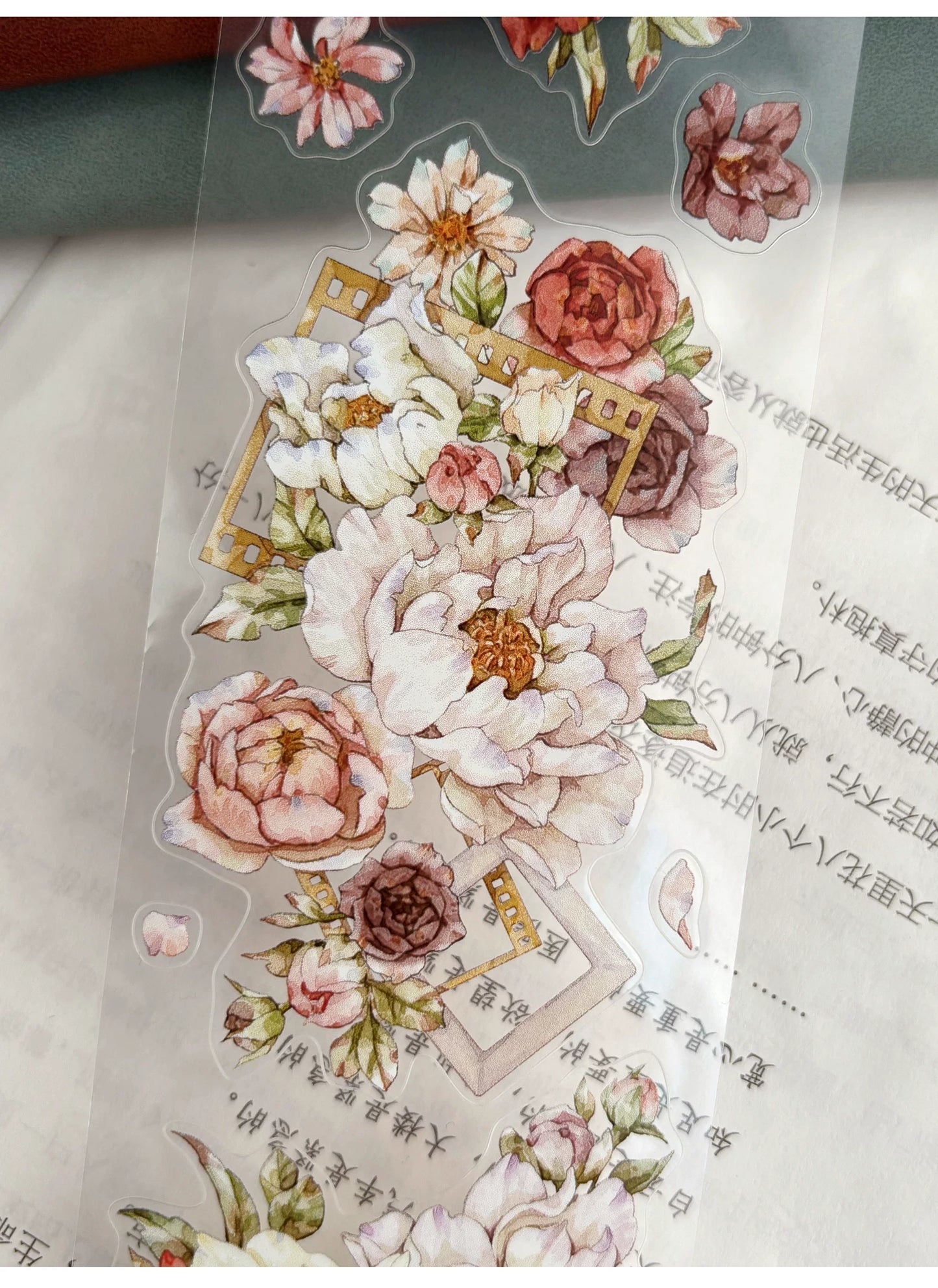 ZiYuanSu Vol15【Flowers Cover the Branches】Kiss-cut Floral Washi Tape and PET Stickers