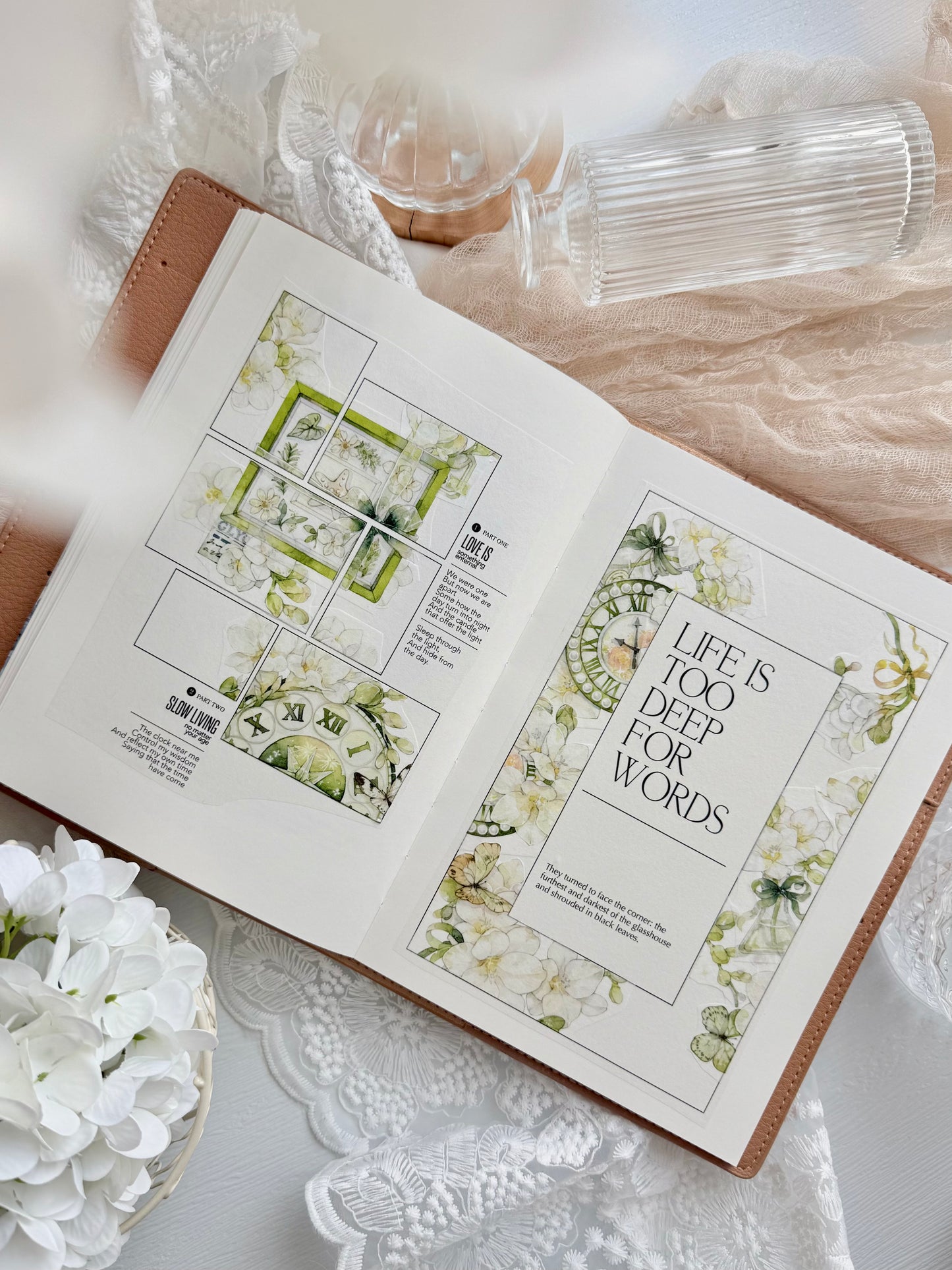 TianCheng-Vol6【Free-Style Frame】Magazine Arts Backgroud Washi PET Tape,for Scrapbook Supplies,Scrapbook Tape Stickers,Junk Journal Supplies