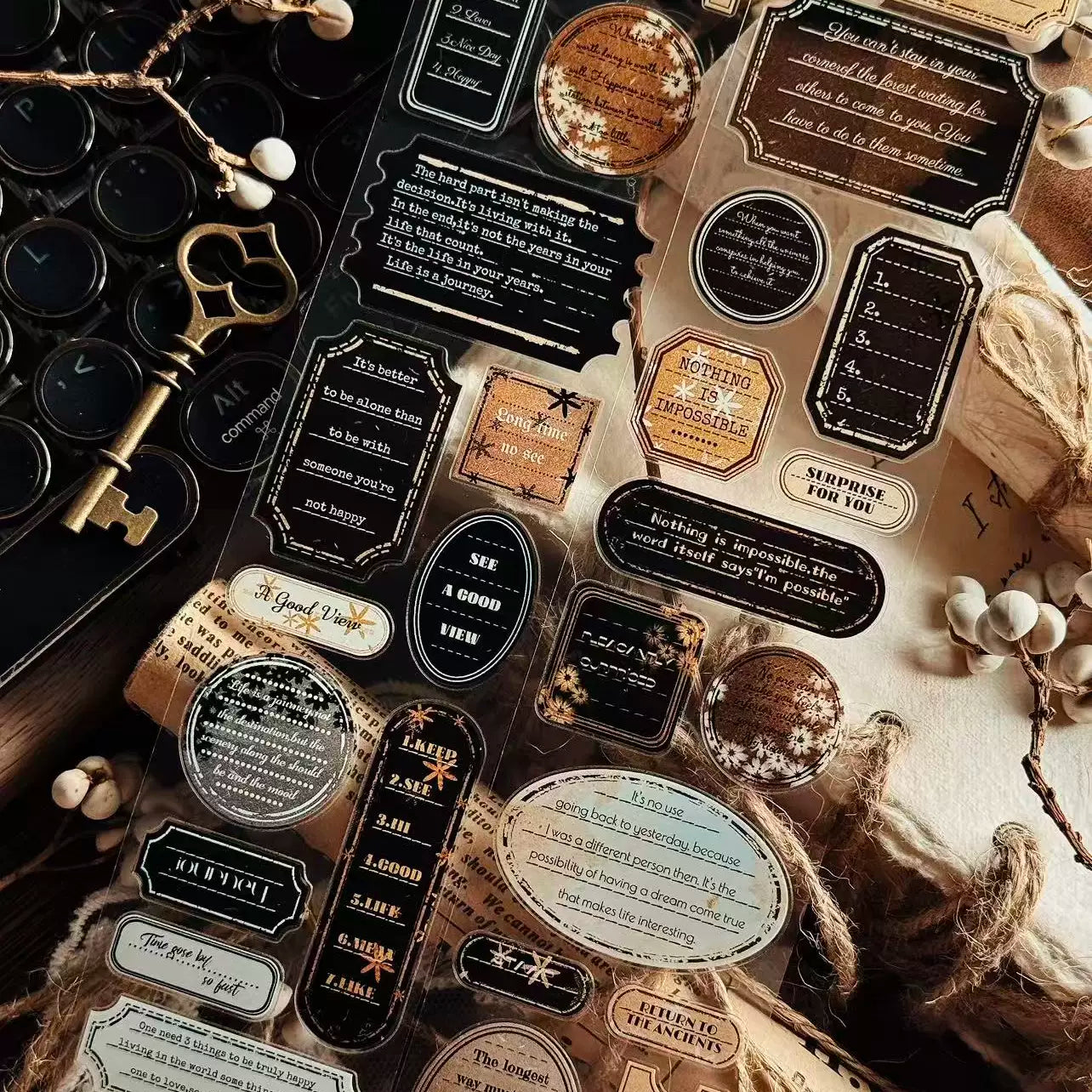 Linlanxi Vol13【Retro Sticky Notes】Original Design Retro Kiss-cut Note Washi Pet Tape