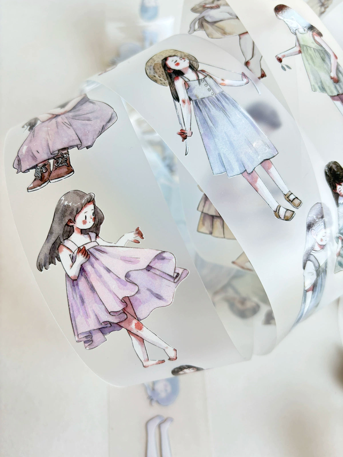 Kaixiaoxun Vol6 【Little Girl】 Washi/Matte PET Tape