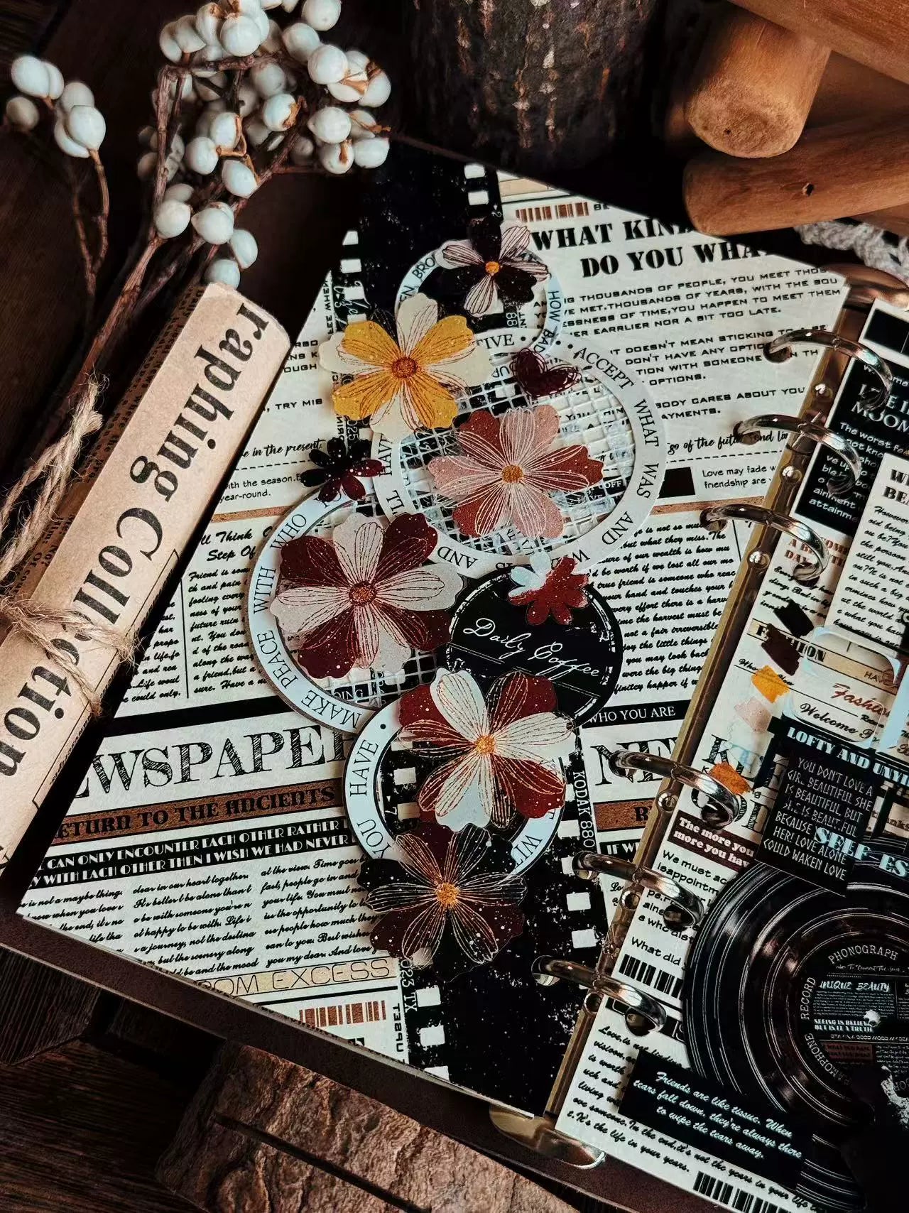 Linlanxi 【Herben Supplement】Original  Washi/Pet Tape - New Fashion Retro Wider English Counted Tape