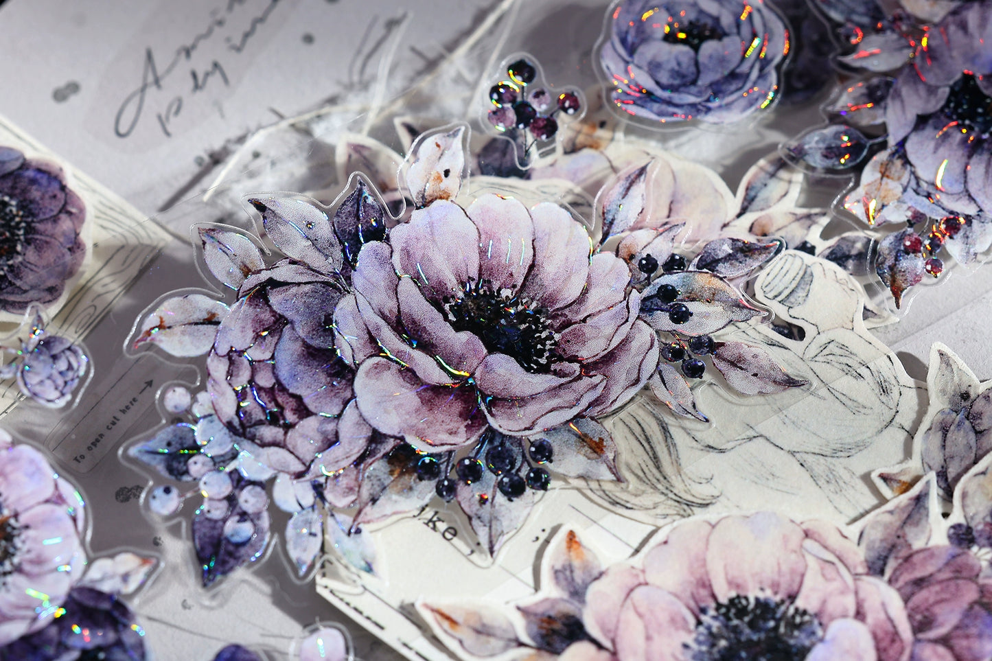 XiaoBaiJia【Night Breeze】Light Retro Orginal Design Washi Pet Tape Landscape Stickers