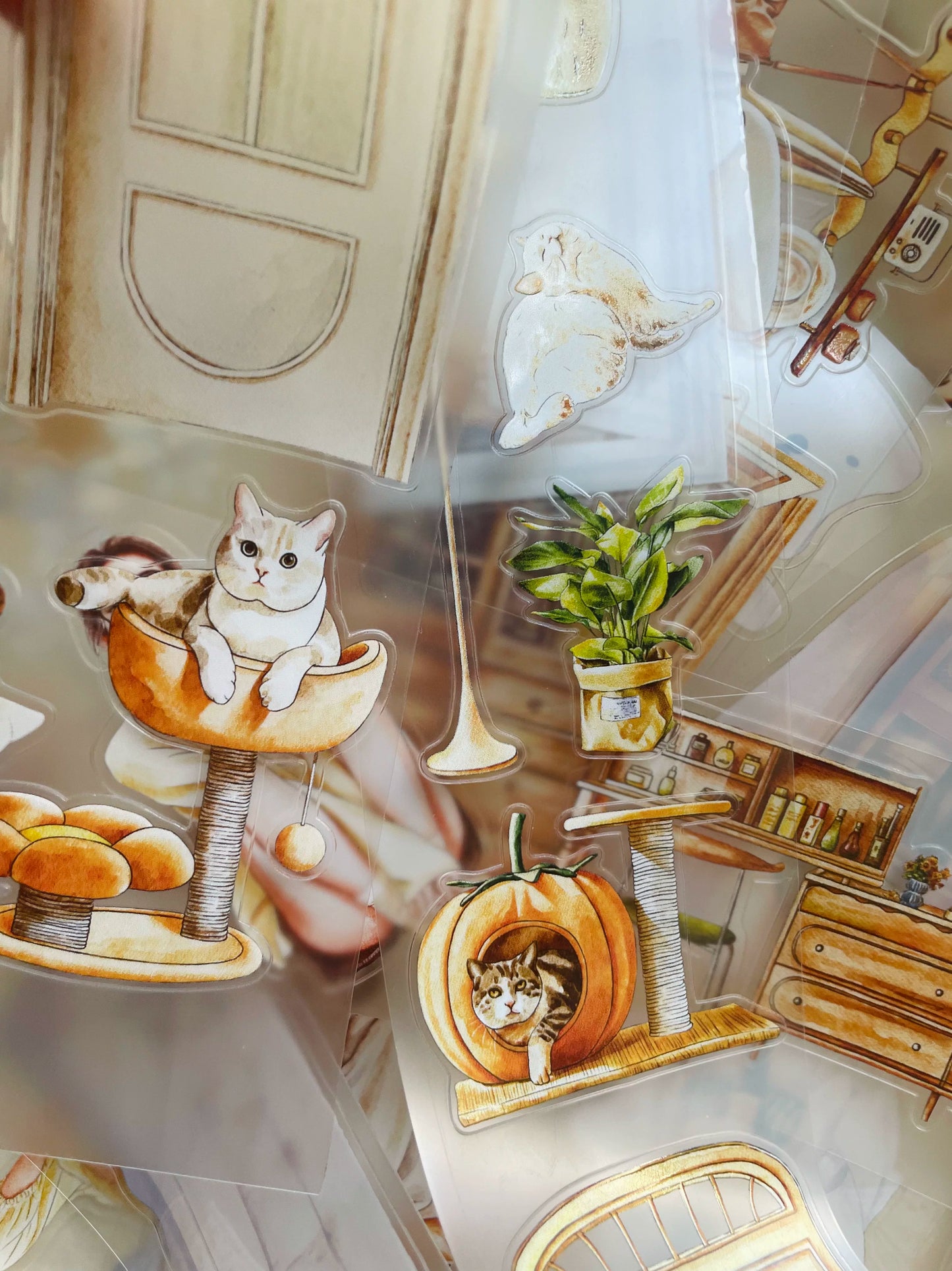 ZaoZao Vol3【Small Object】Original Design Kiss-Cut Washi PET Tape Stickers,for Scrapbook Supplies,Journaling,Junk Journal,Bullet Journal,Planner Stickers