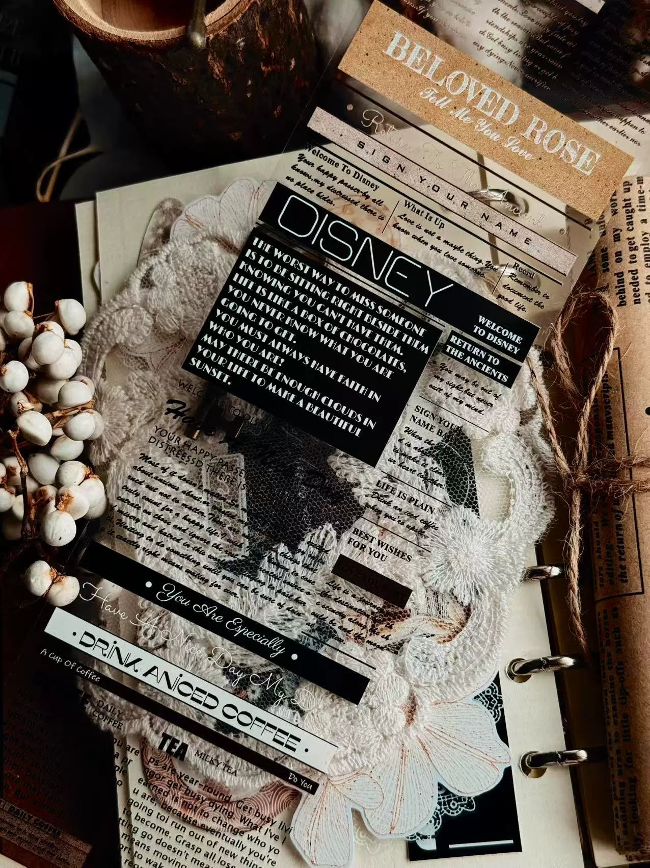 Linlanxi 【Herben Supplement】Original  Washi/Pet Tape - New Fashion Retro Wider English Counted Tape