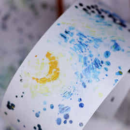 XiaoBaiJia【The Great Artist】Light Retro Background Orginal Design Washi Pet Tape Landscaping Stickers