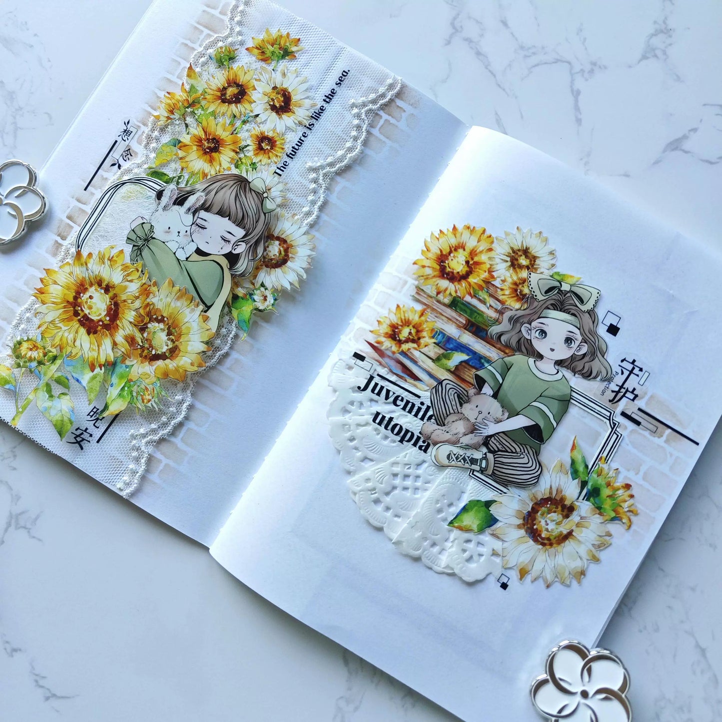 XingXing Vol2【Twinkle Summer】 Pre-cut Light Retro Washi/PET Tape