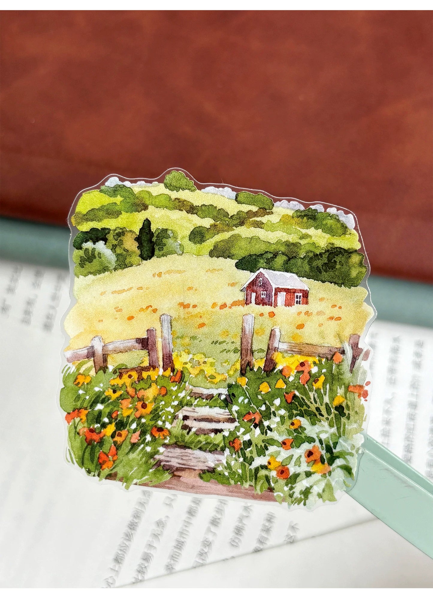 ZiYuanSu Vol15【Summer Garden Scene】Background Scene Pre-cut Washi PET Tape