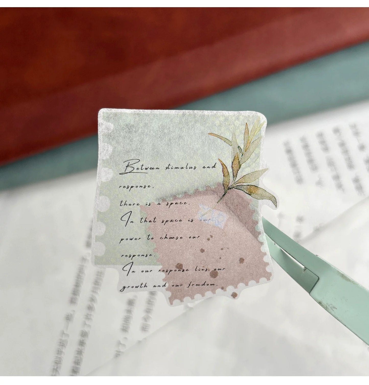 ZiYuanSu【Delightful Weather and Beautiful Prospects】Background Text Scene Pre-cut Washi/PET Tape