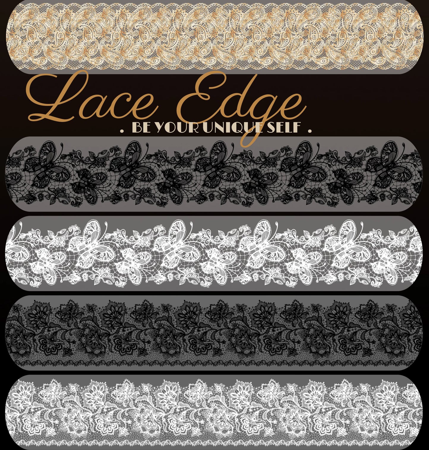 Linlanxi Vol13【Vintage Lace Trim】Original Design Retro Broken Paper Bookkeeping Washi Pet Tape