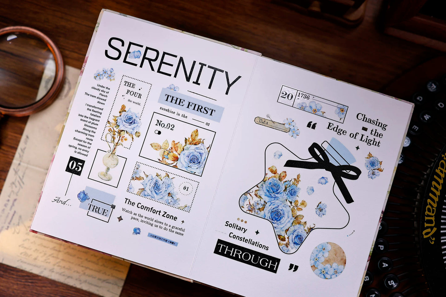 XiaoBaiJia Salt Series【Color Frame Edge Sequence】Pre-cut Orginal Design Washi/Pet Tape Light Retro Stickers