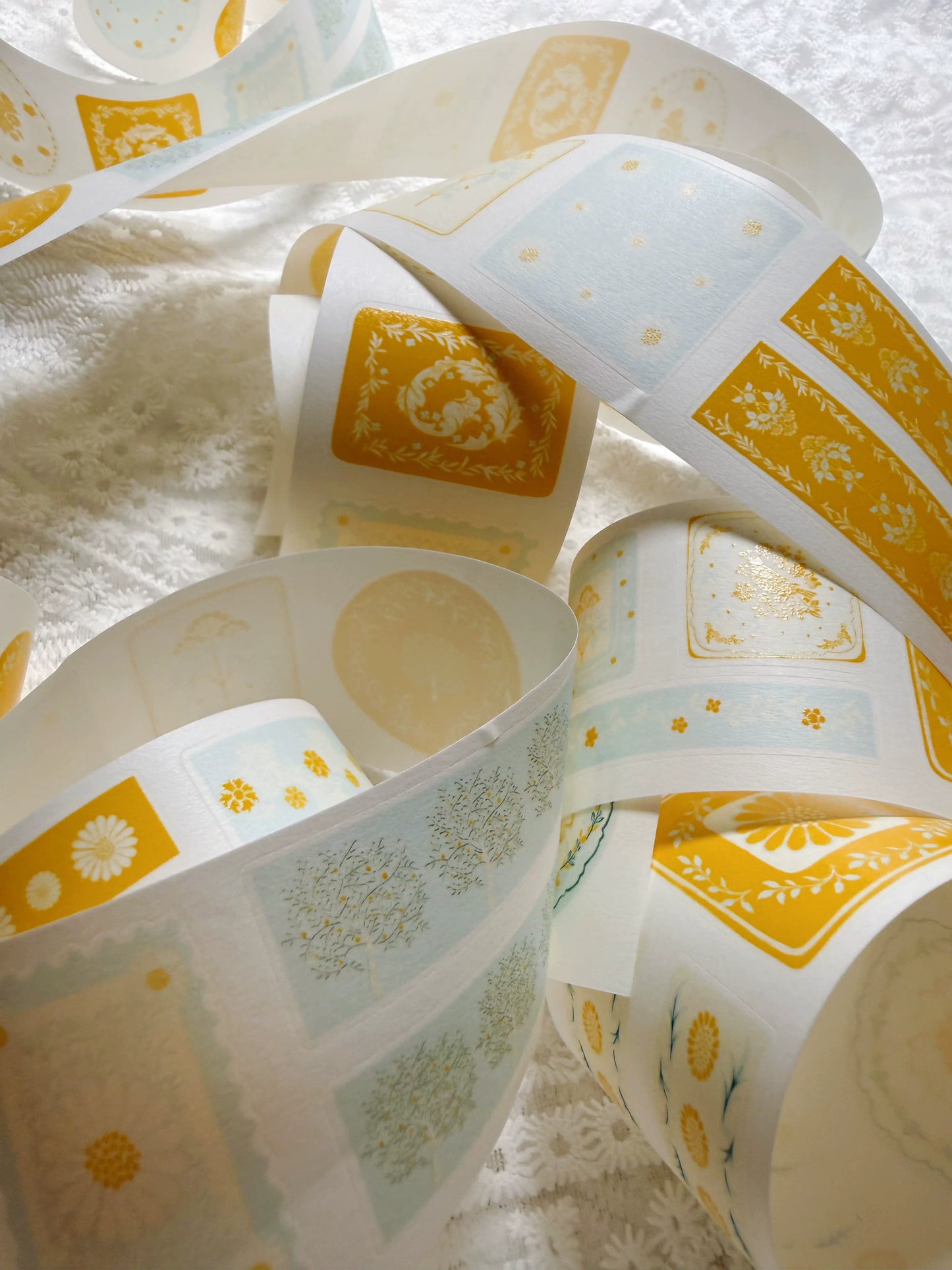 ZaoZao Vol4【Chat among Flowers】Original Design Kiss-Cut Washi PET Tape Stickers,for Scrapbook Supplies,Journaling,Junk Journal,Bullet Journal,Planner Stickers