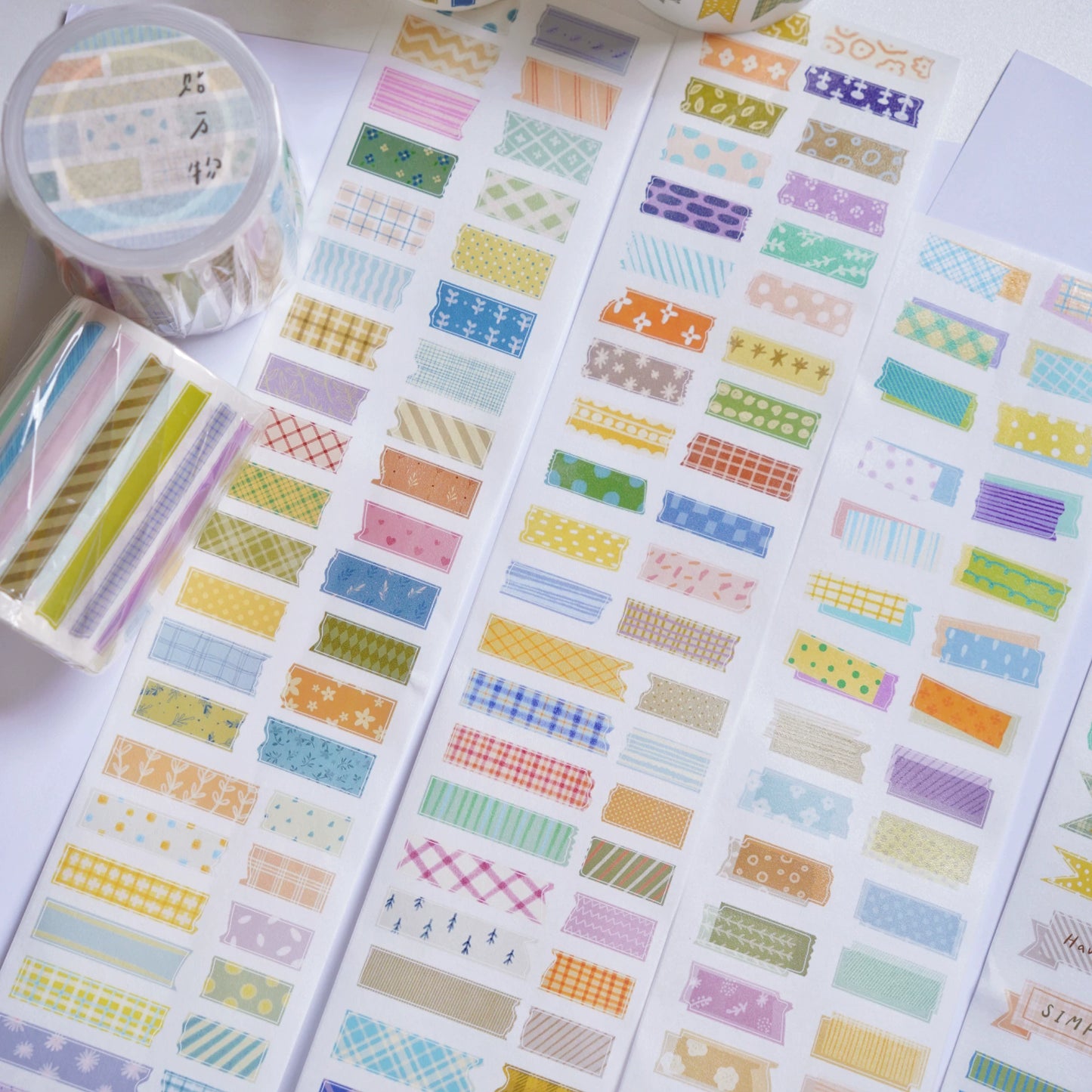 A Bit of A Studio【Daily Payment Receipt】Pre-cut Animal/Small Day/Fruit Washi/PET Tape