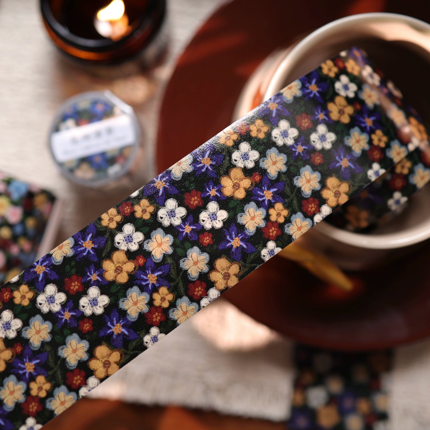 YiEr Vol17【Vintage Original Floral Pattern】Floral Washi Tape and PET Stickers