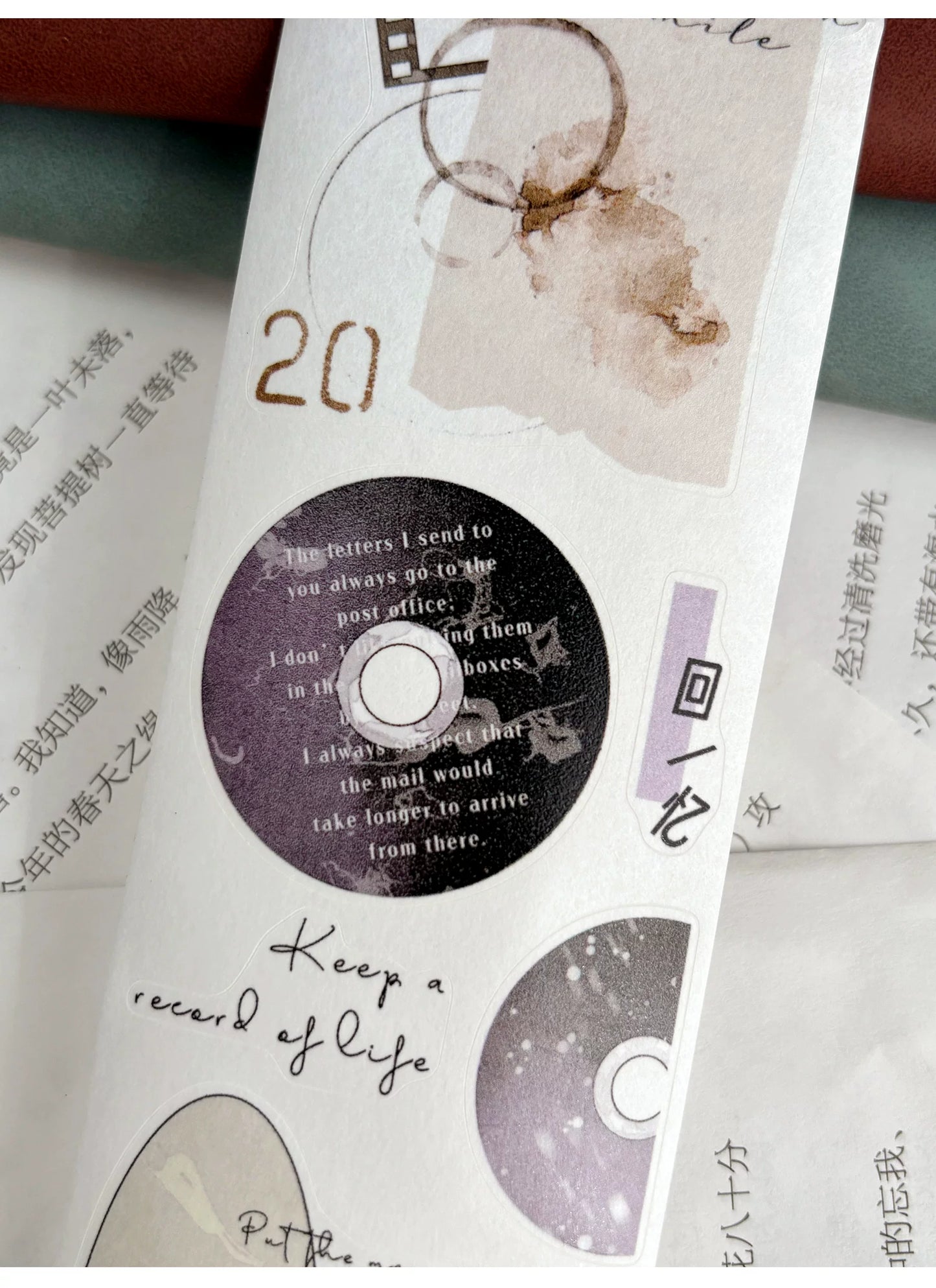 ZiYuanSu【Delightful Weather and Beautiful Prospects】Background Text Scene Pre-cut Washi/PET Tape
