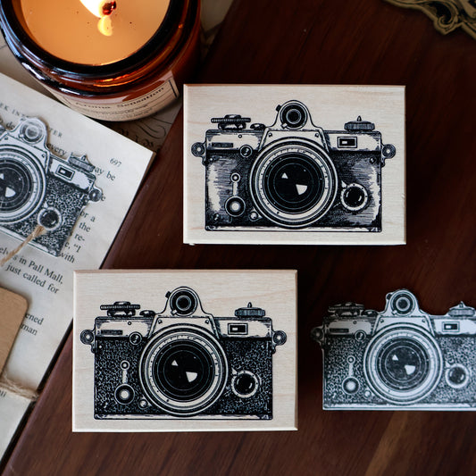 YiEr Stamp【Camera】Upgraded Red Rubber Retro Stamp