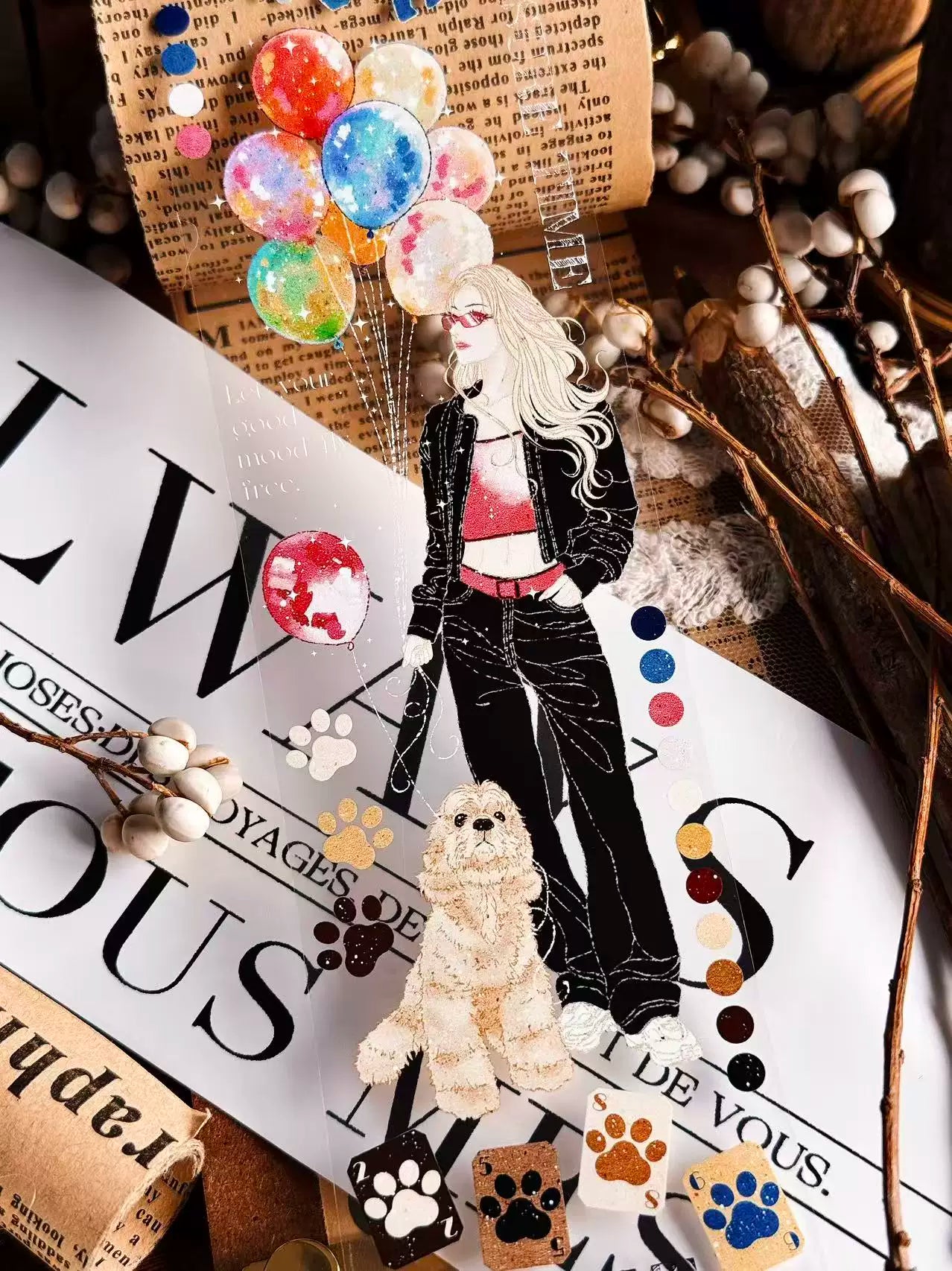 Linlanxi Vol14【I Allow Leisure Time】Original Design Retro Exquisite Vintage Decorative Washi/Pet Tape