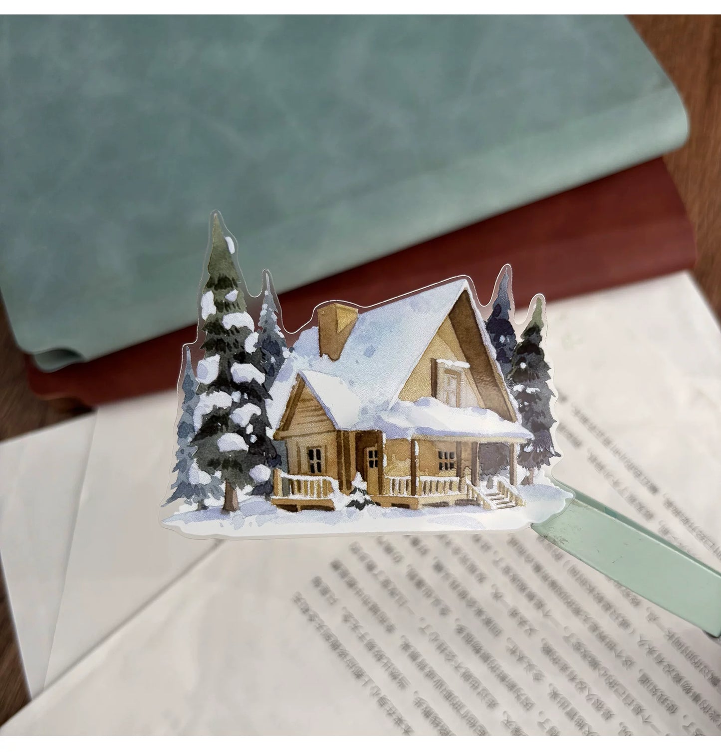 ZiYuanSu Vol15【A Window of Winter Snow】Background Scene Pre-cut Washi PET Tape