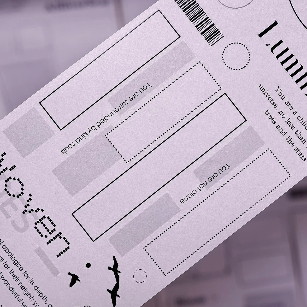 XiaoBaiJia Salt Series【Blank Line Frame】Pre-cut Orginal Design Washi/Pet Tape Light Retro Stickers