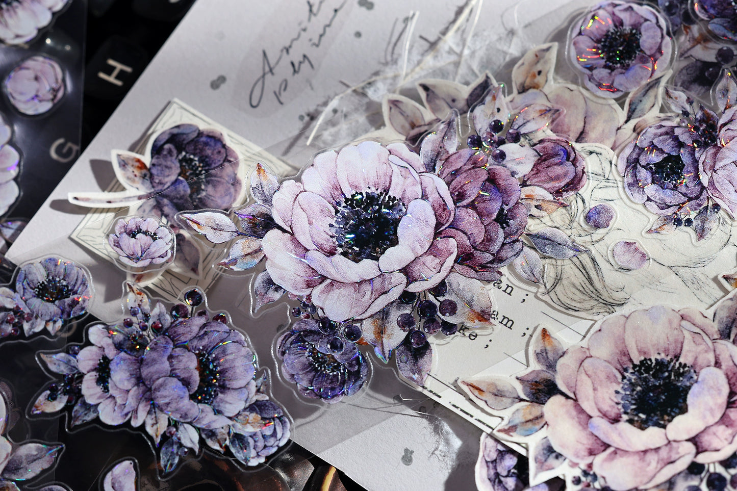 XiaoBaiJia【Night Breeze】Light Retro Orginal Design Washi Pet Tape Landscape Stickers