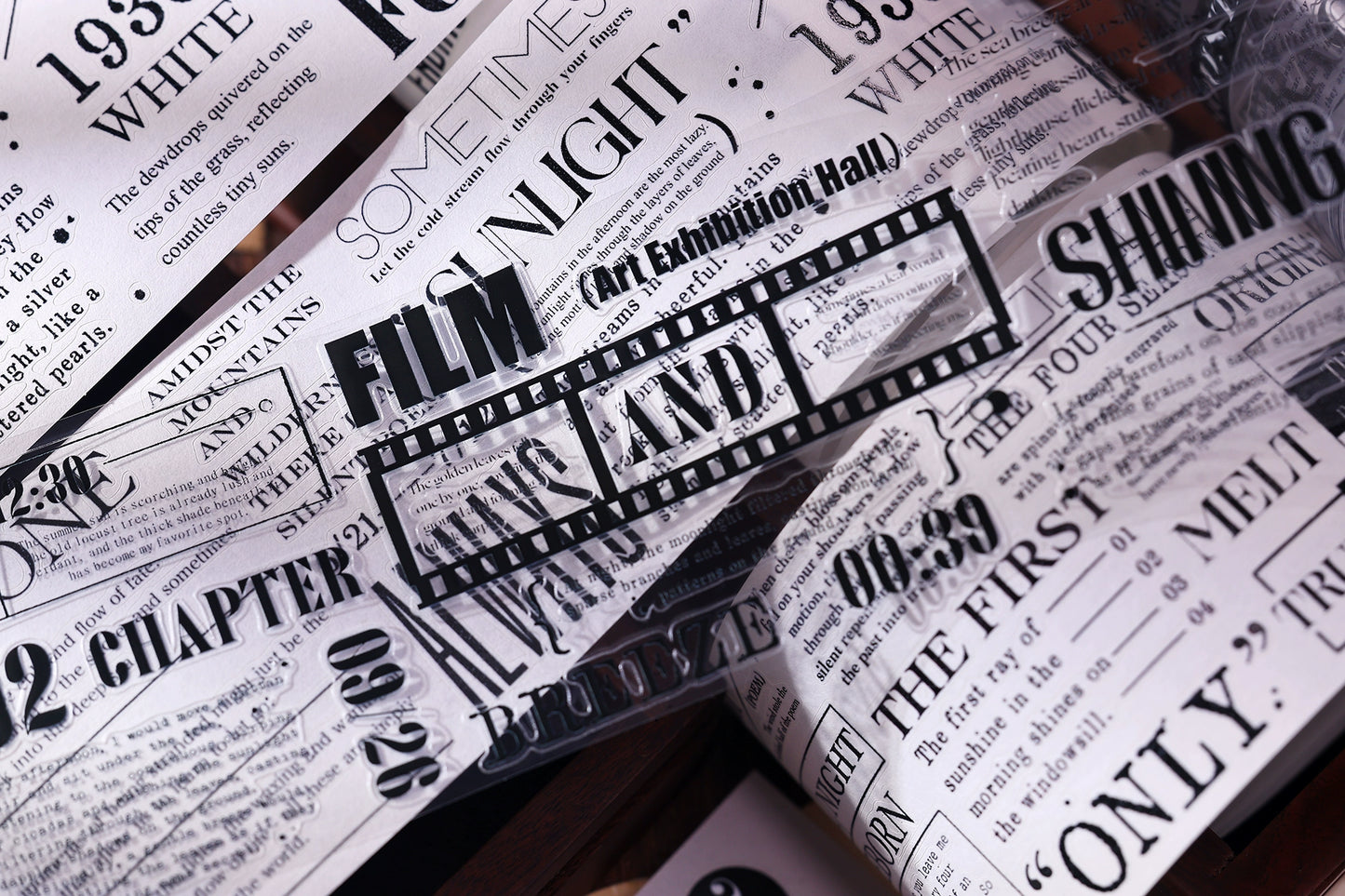 XiaoBaiJia【Paragraph】Light Retro Orginal Design Washi Pet Tape Landscape Stickers