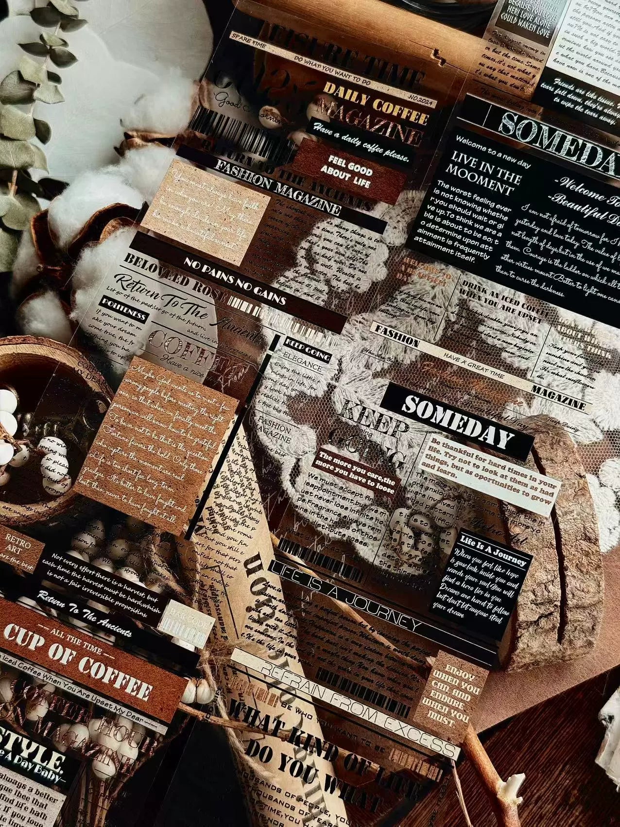 Linlanxi 【Herben Supplement】Original  Washi/Pet Tape - New Fashion Retro Wider English Counted Tape