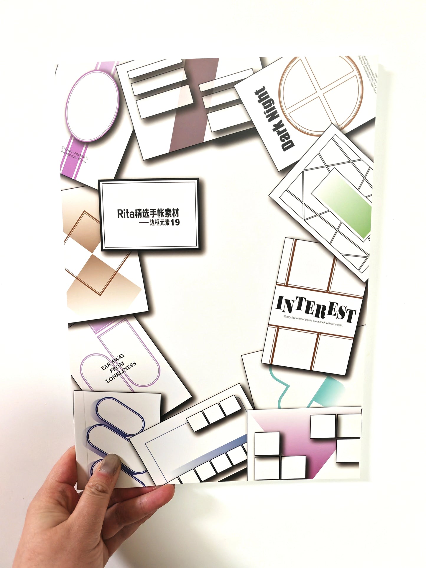 Rita's Little World【Framing Elements 15-19】Original Washi Paper Material Sticker Book