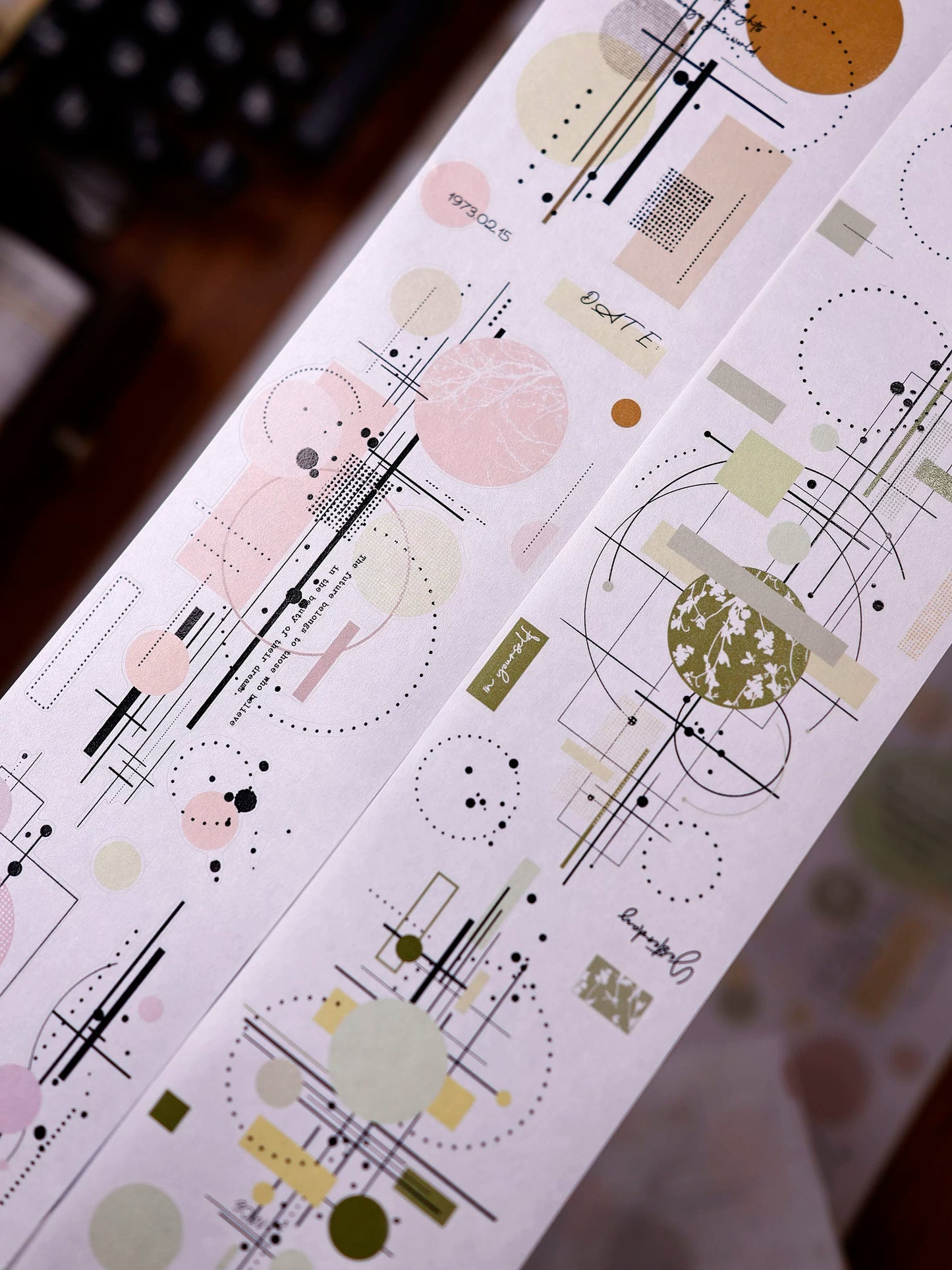 XiaoBaiJia Salt Series【Color Circle Collection】Pre-cut Orginal Design Washi/Pet Tape Light Retro Stickers