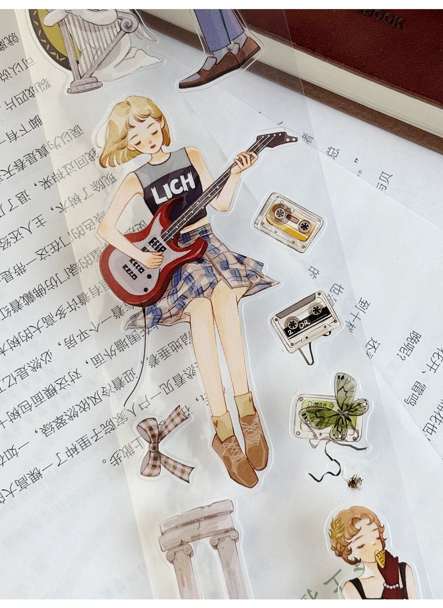 ZiYuanSu Vol15【Fingertip Radiance】Character Material Pre-cut Washi PET Tape