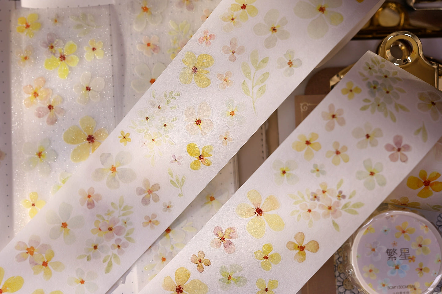 XiaoBaiJia Minimalist Style【Stars】Light Retro Orginal Design Washi Pet Tape Landscape Stickers