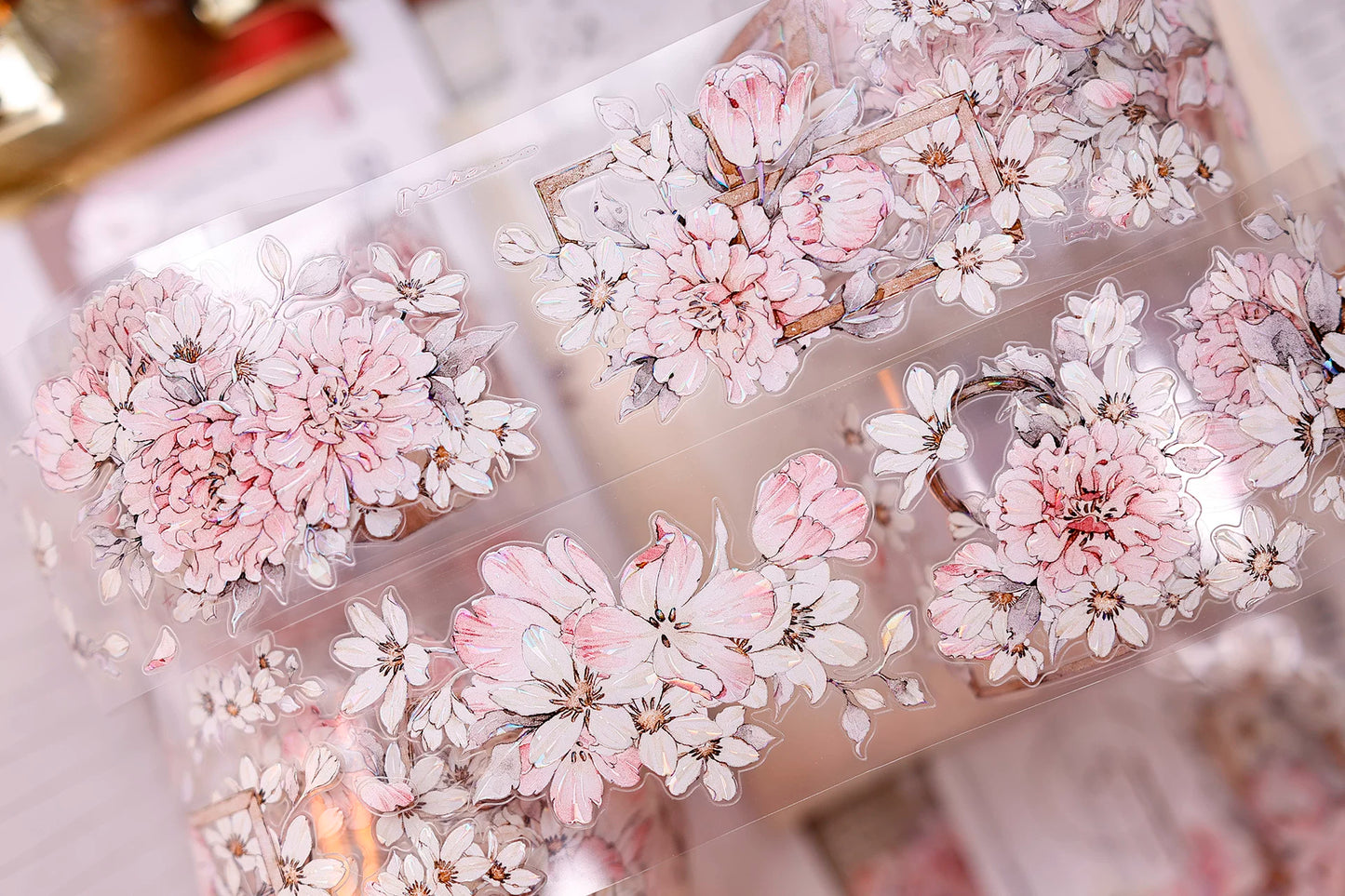 XiaoBaiJia Salt Series【Powdered Floss】Pre-cut Orginal Design Washi/Pet Tape Light Retro Stickers