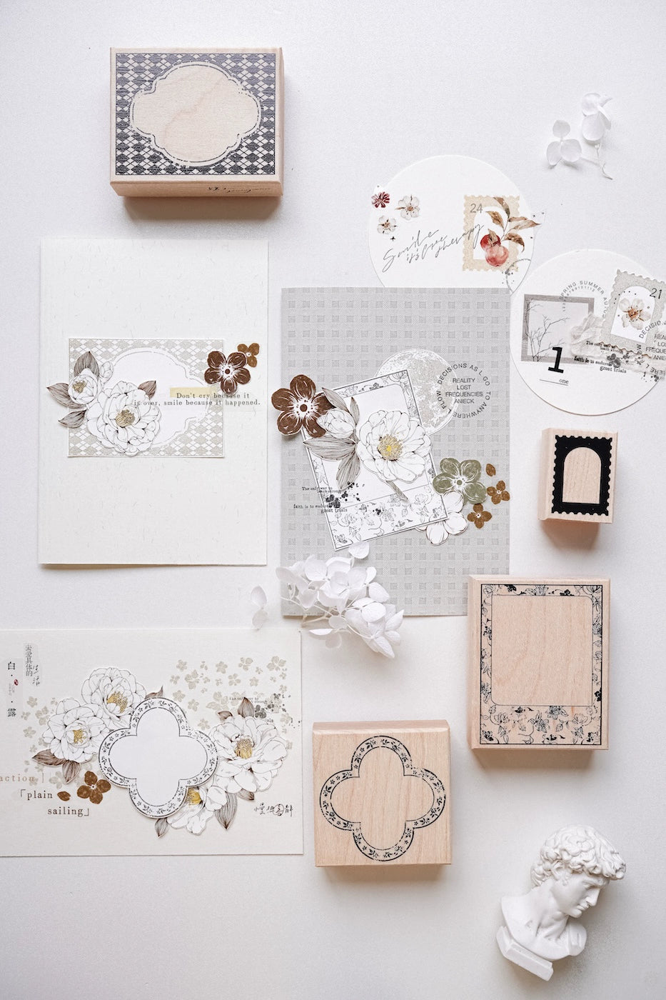 Yuanzi Vol7【Border Series】Upgraded Rubber Retro Maple Stamp for Washi Tape