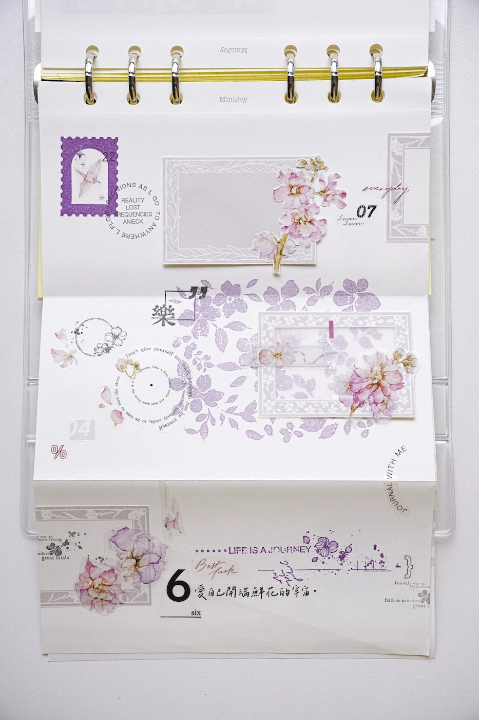 Yuanzi Vol7【Background Flower Series】Upgraded Rubber Retro Maple Stamp for Washi Tape