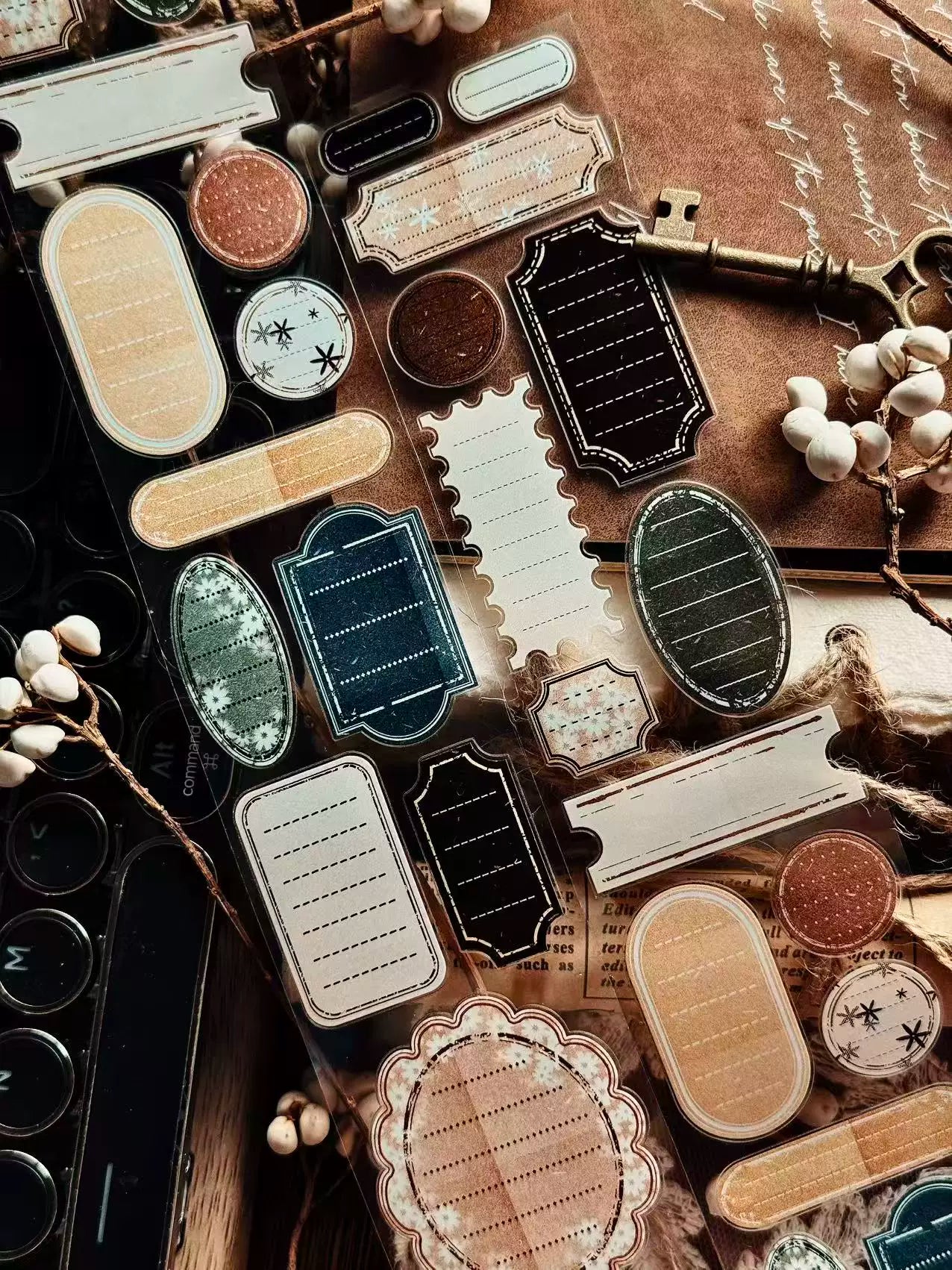 Linlanxi Vol13【Retro Sticky Notes】Original Design Retro Kiss-cut Note Washi Pet Tape