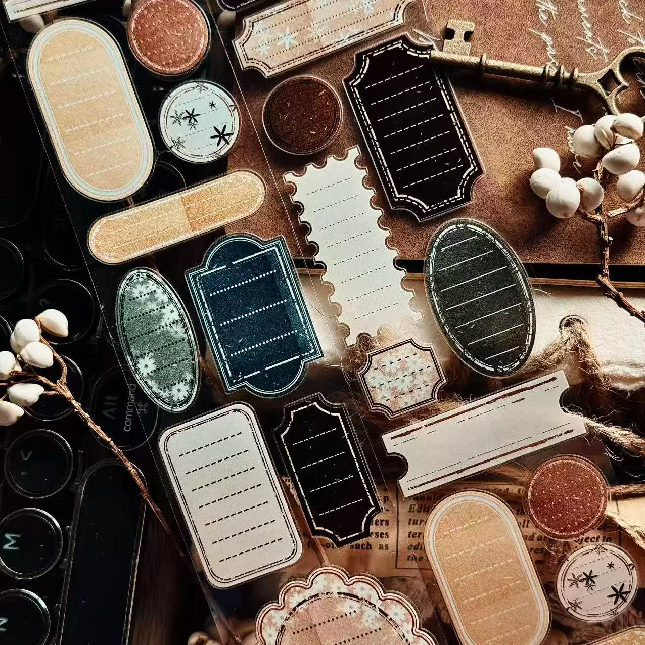 Linlanxi Vol13【Retro Sticky Notes】Original Design Retro Kiss-cut Note Washi Pet Tape