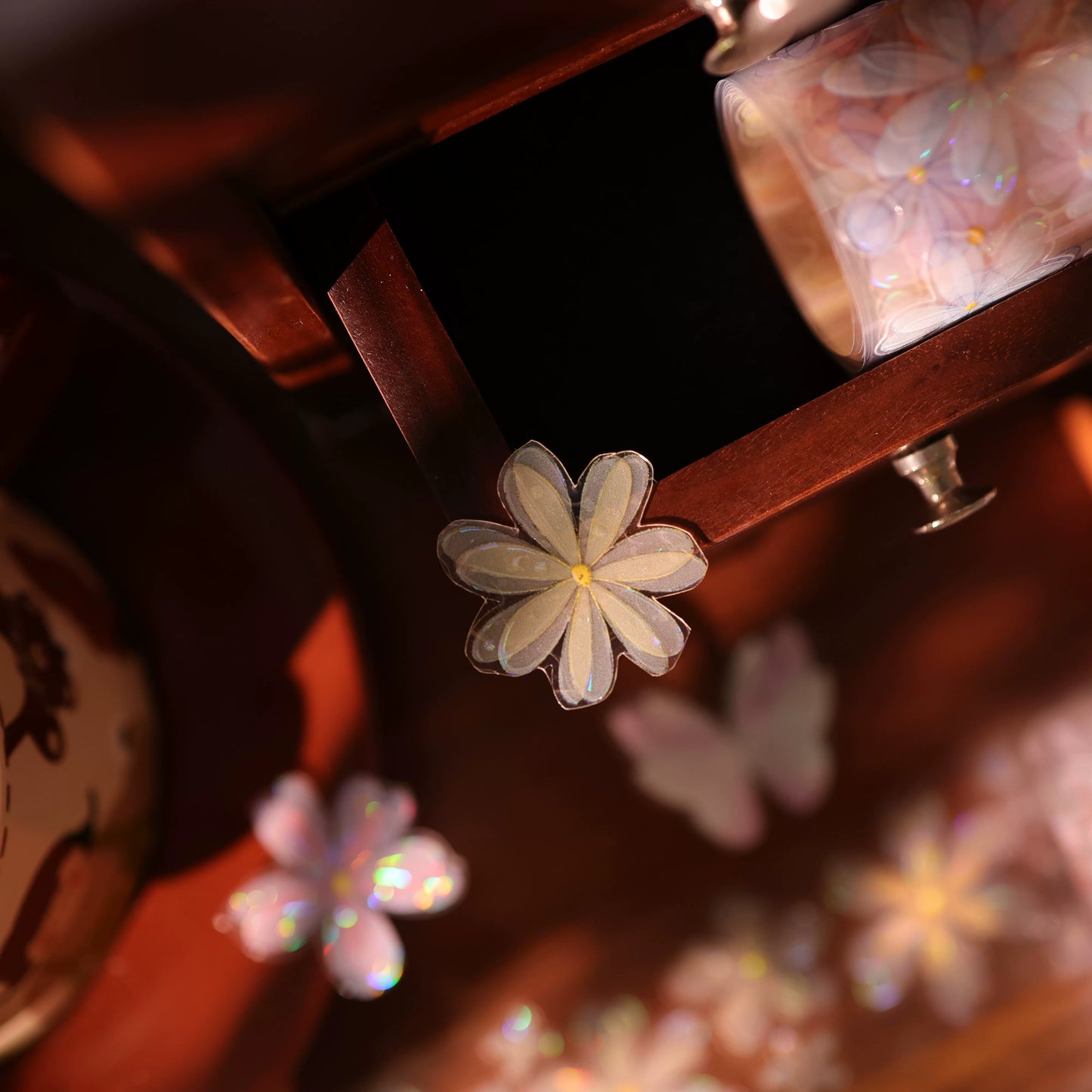 YiEr Vol17【Little Flower Grocery Store】Kiss-cut Light Retro Floral Washi Tape and PET Stickers
