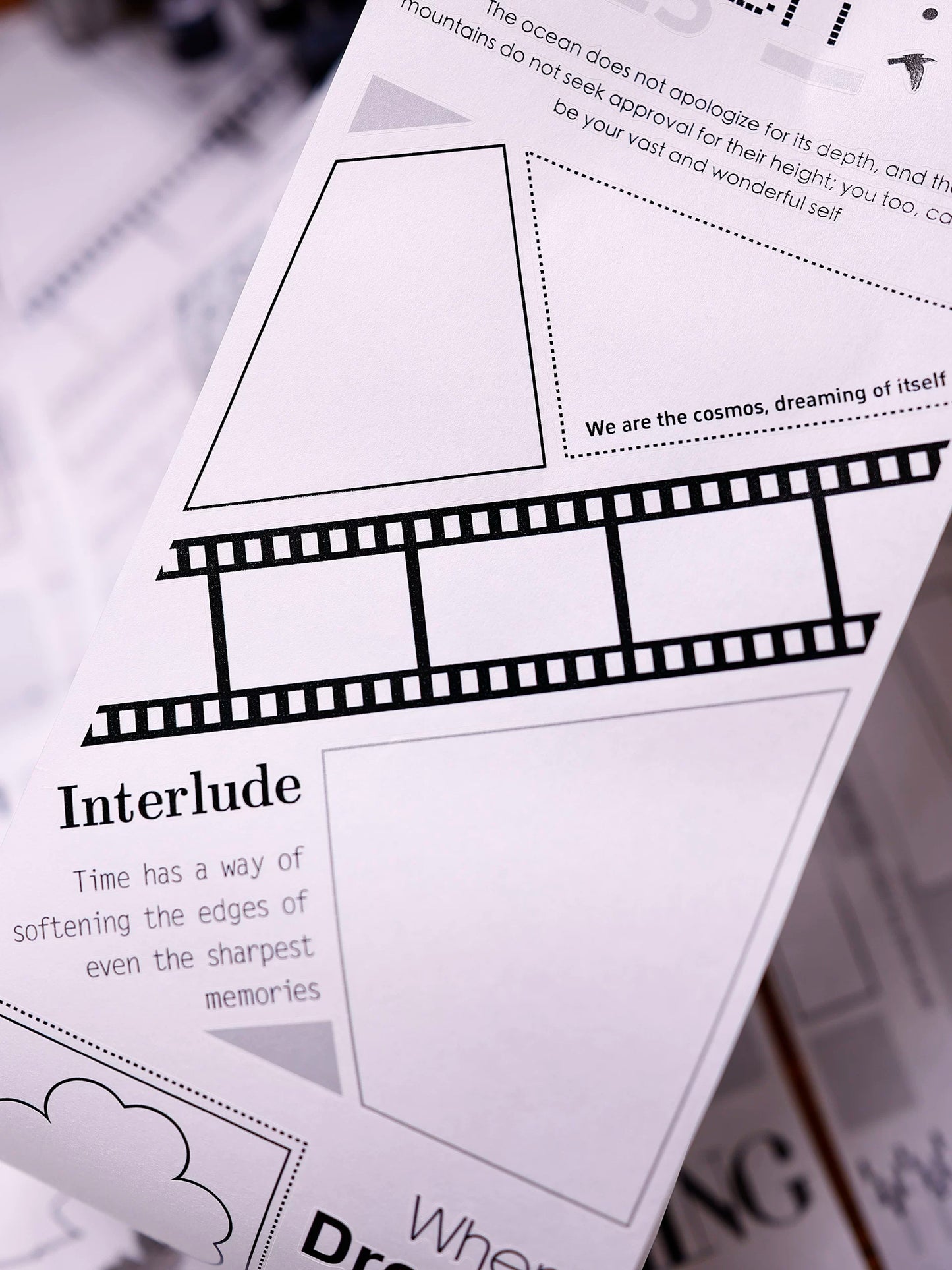 XiaoBaiJia Salt Series【Blank Line Frame】Pre-cut Orginal Design Washi/Pet Tape Light Retro Stickers